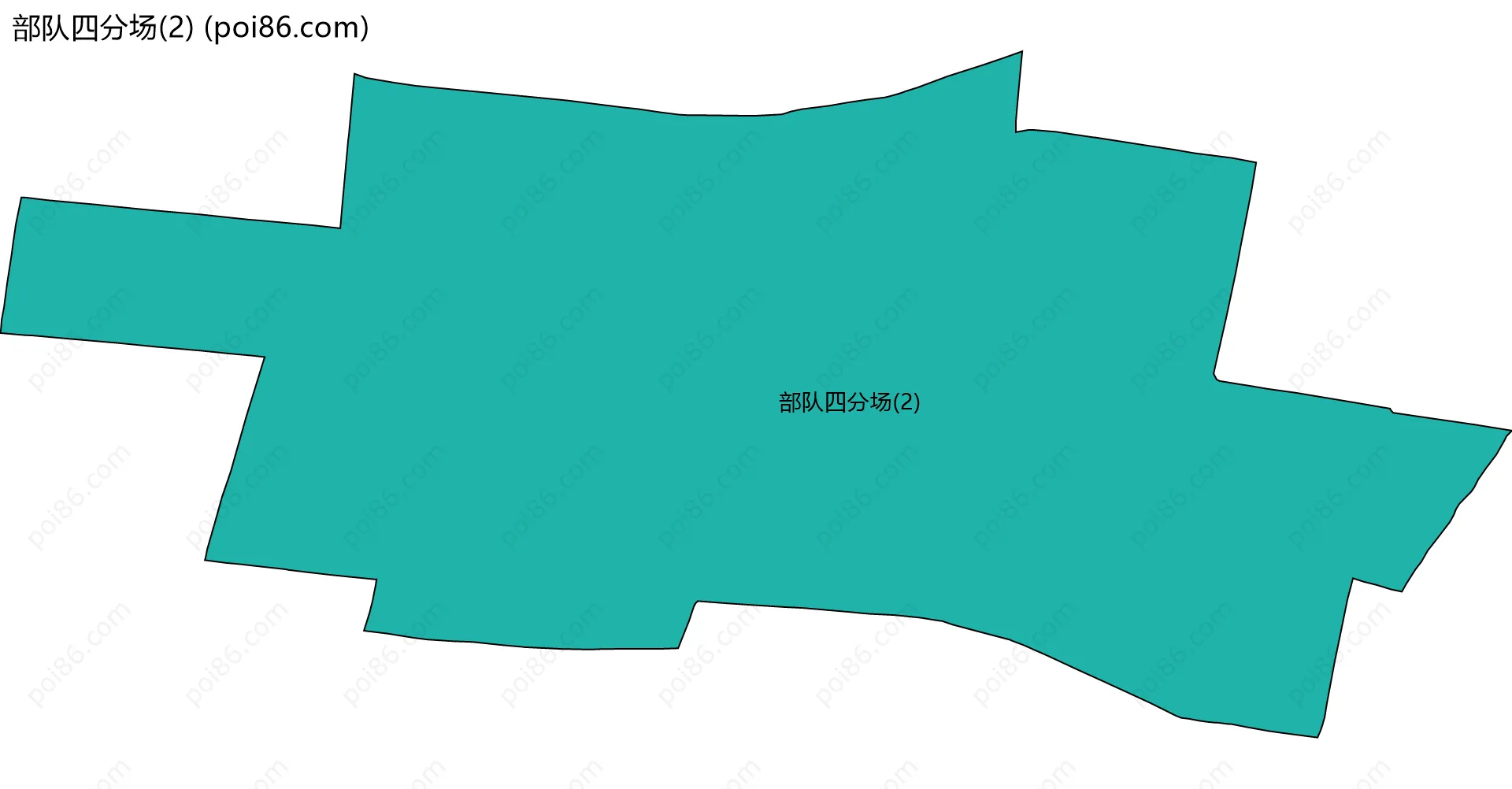部队四分场(2)边界地图