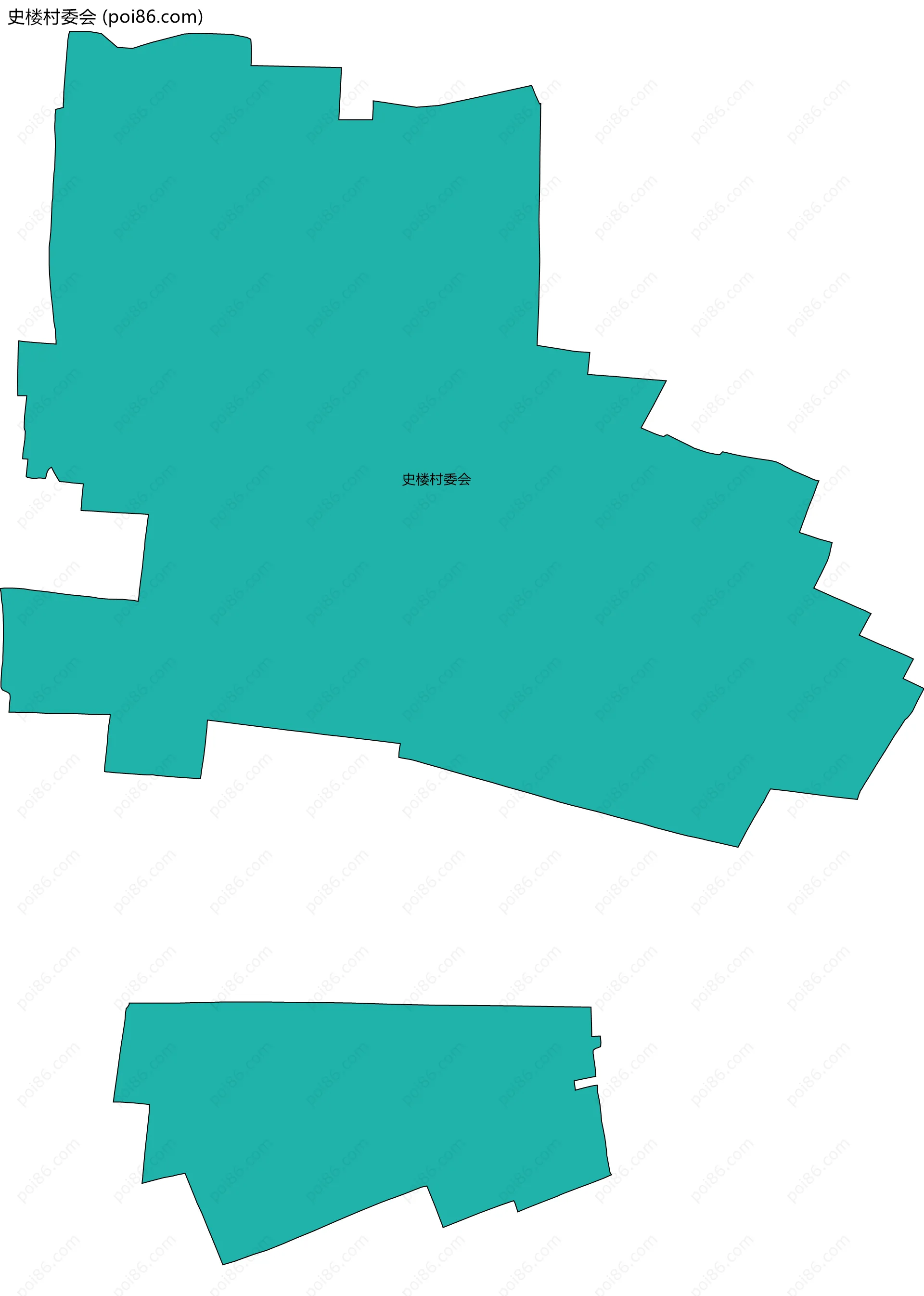 史楼村委会边界地图