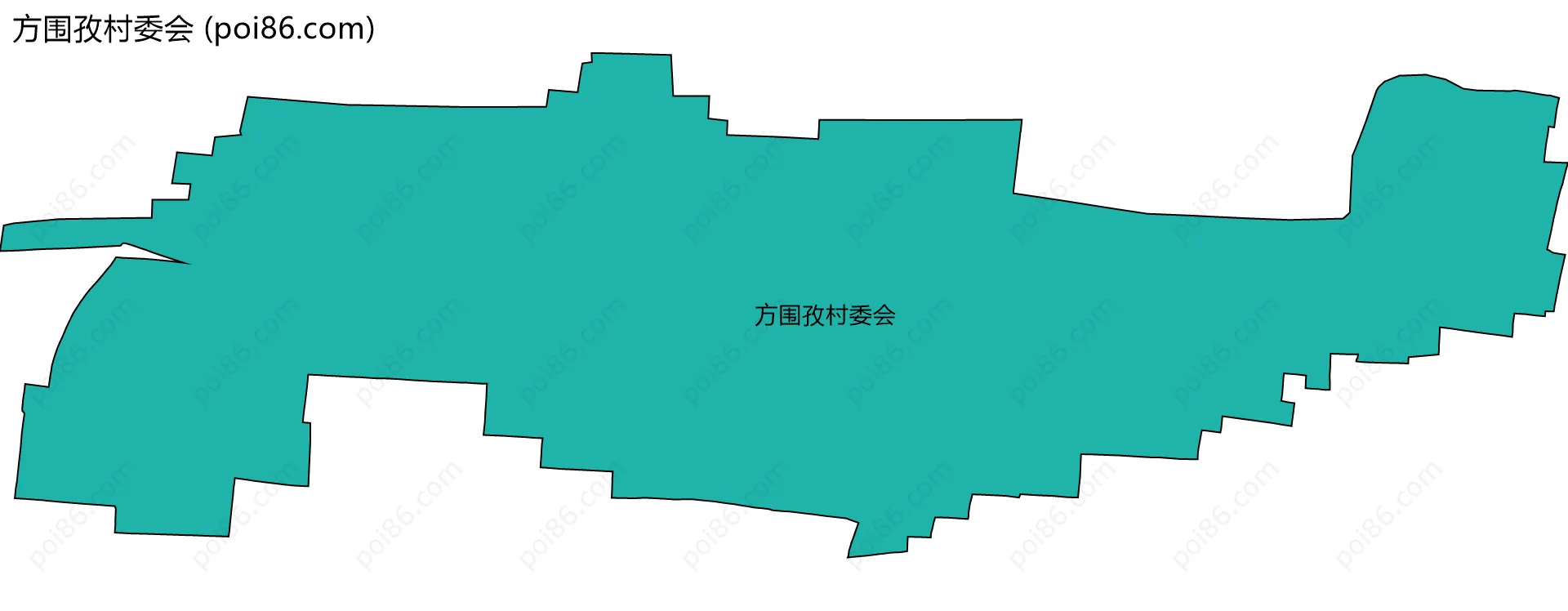 方围孜村委会边界地图