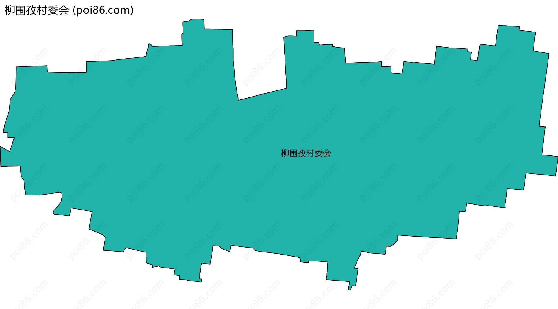 柳围孜村委会边界地图