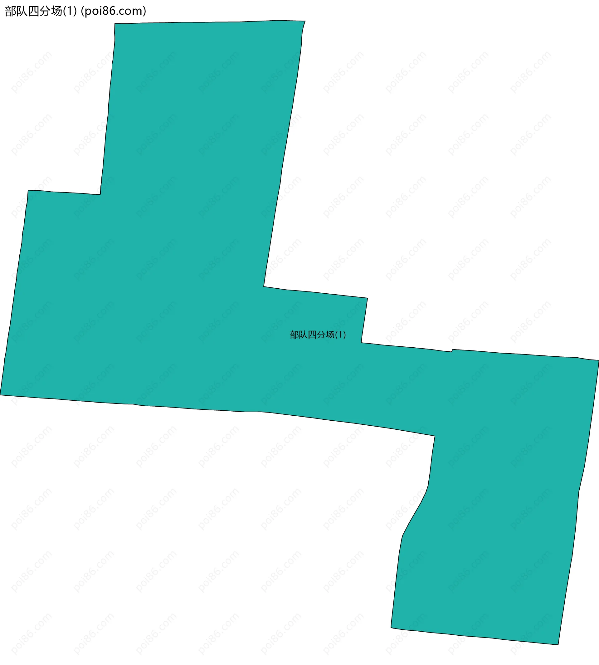 部队四分场(1)边界地图