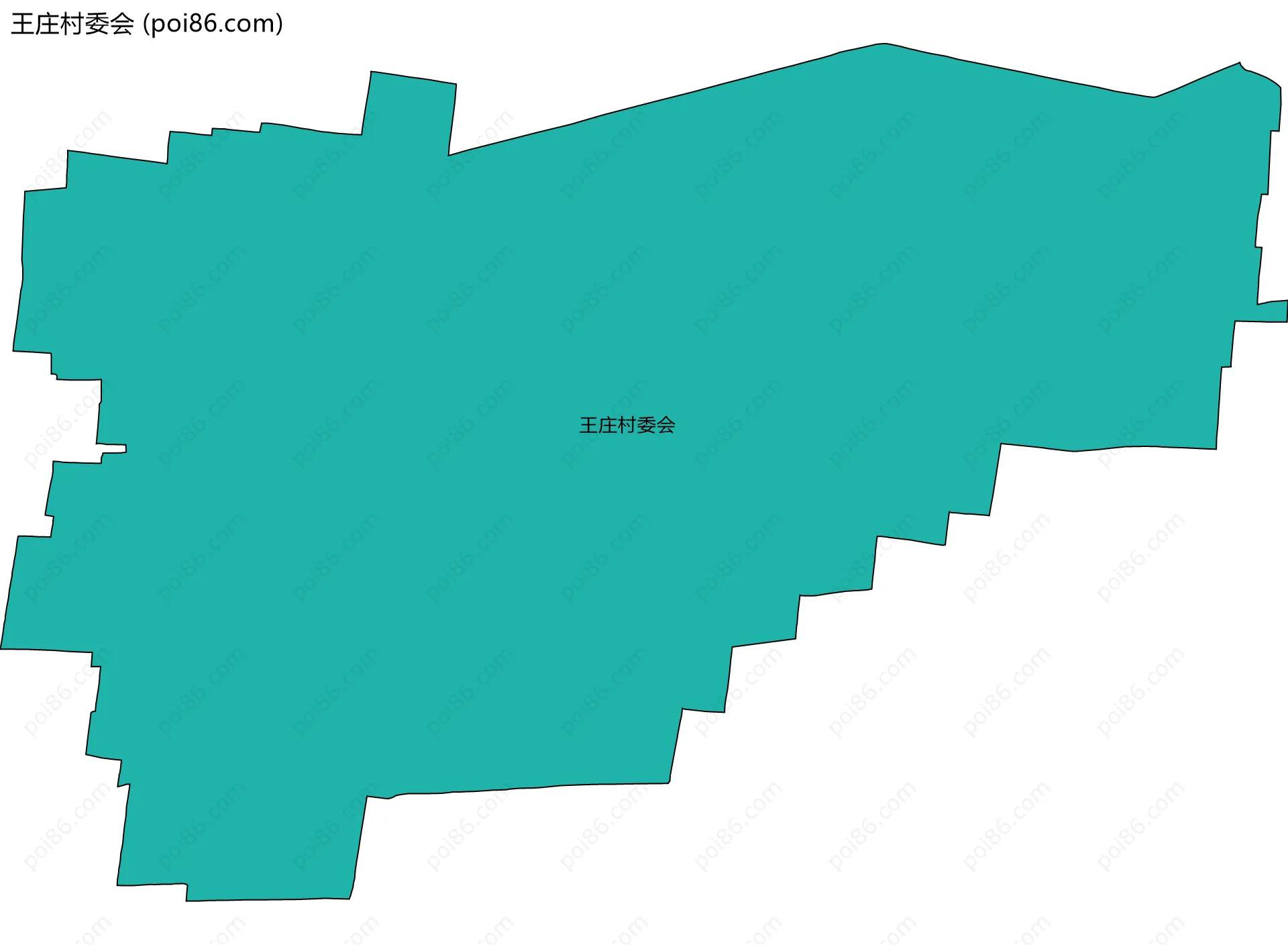 王庄村委会边界地图