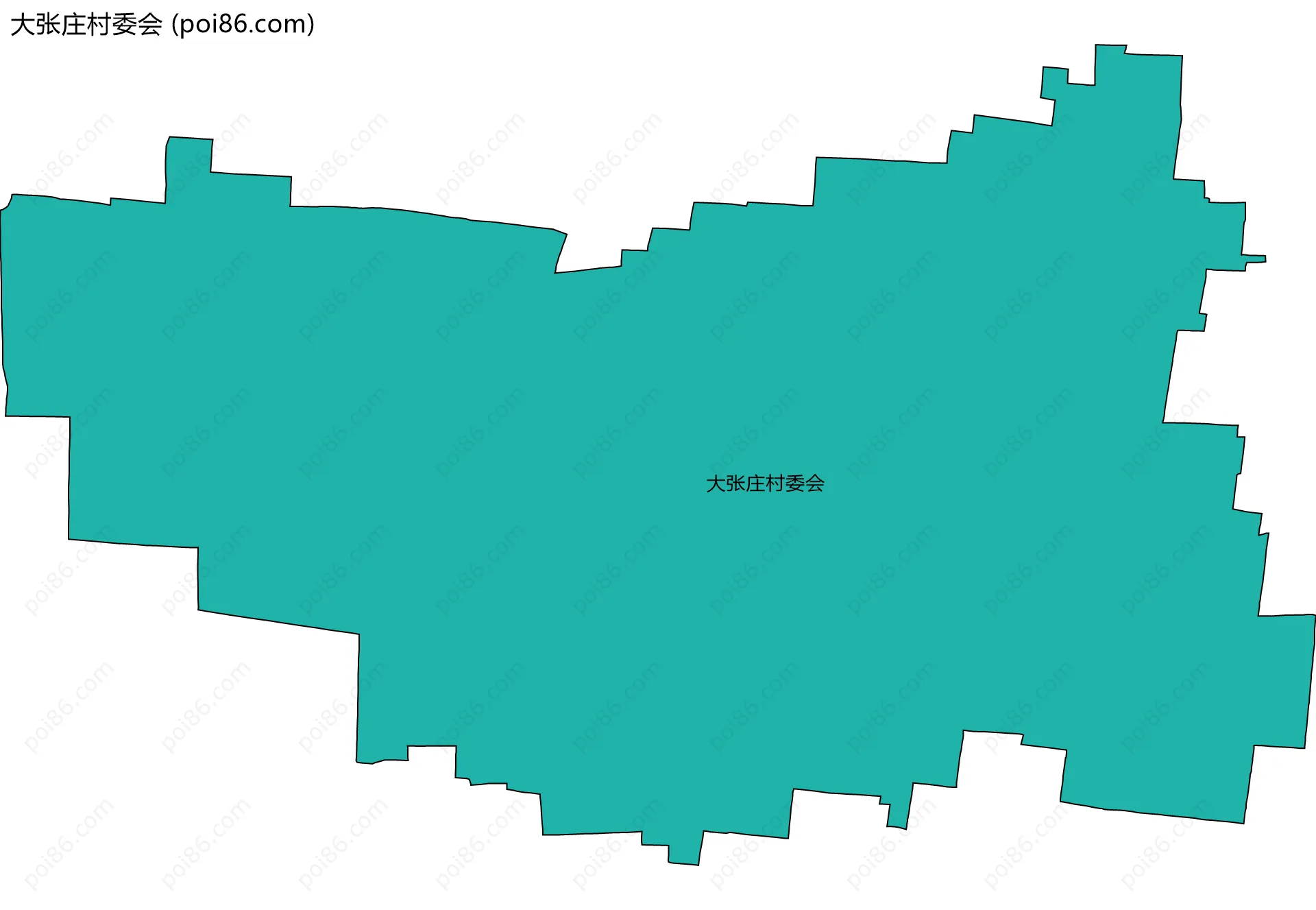 大张庄村委会边界地图