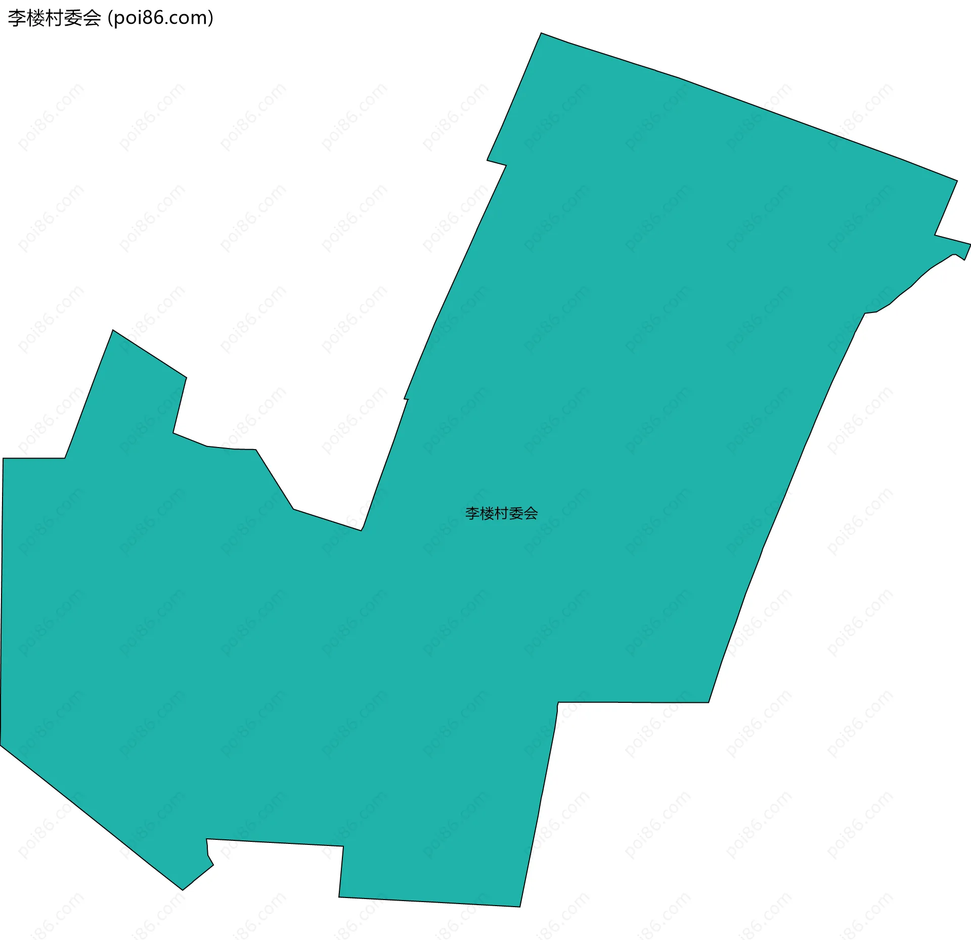 李楼村委会边界地图