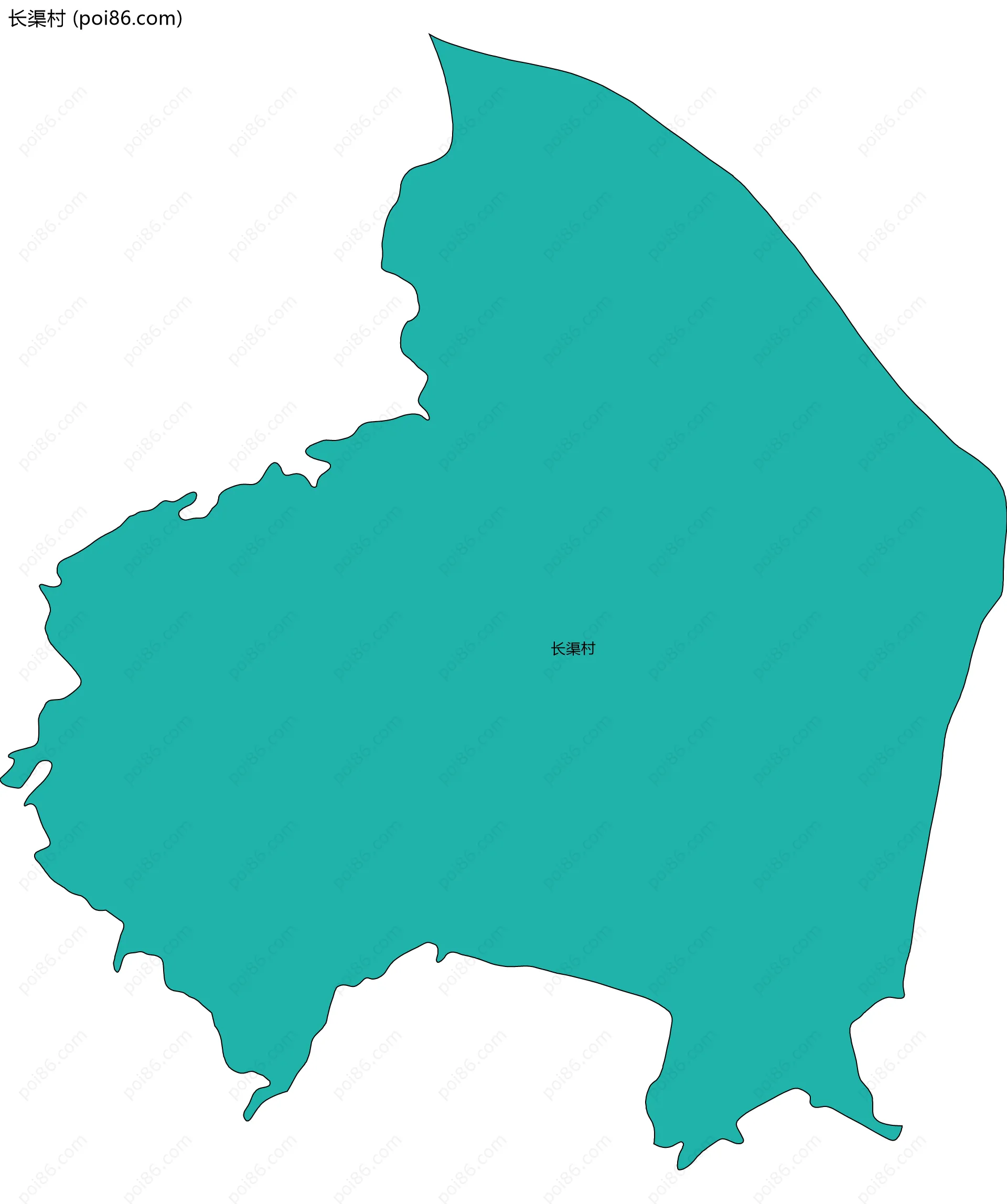 长渠村边界地图