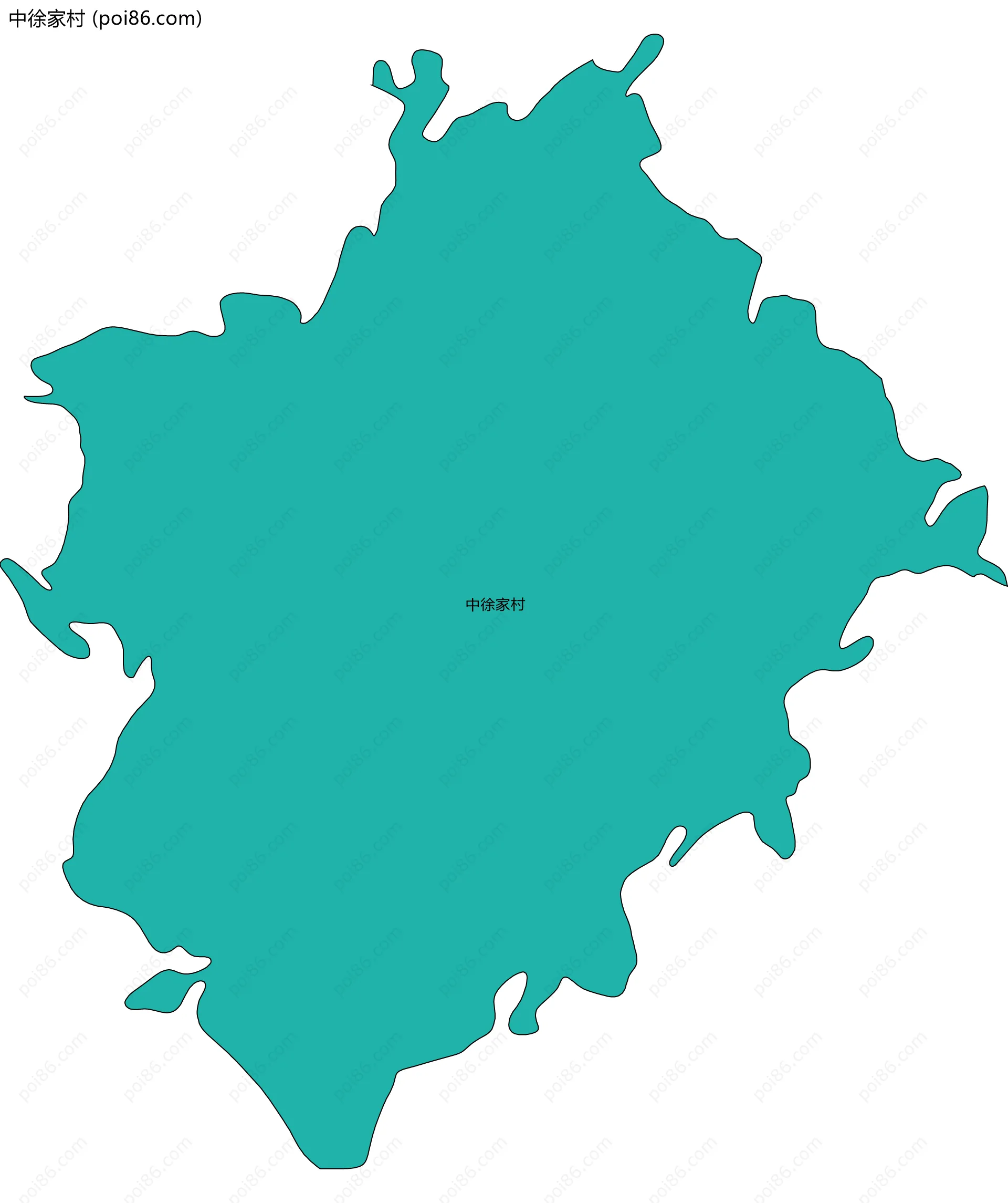 中徐家村边界地图