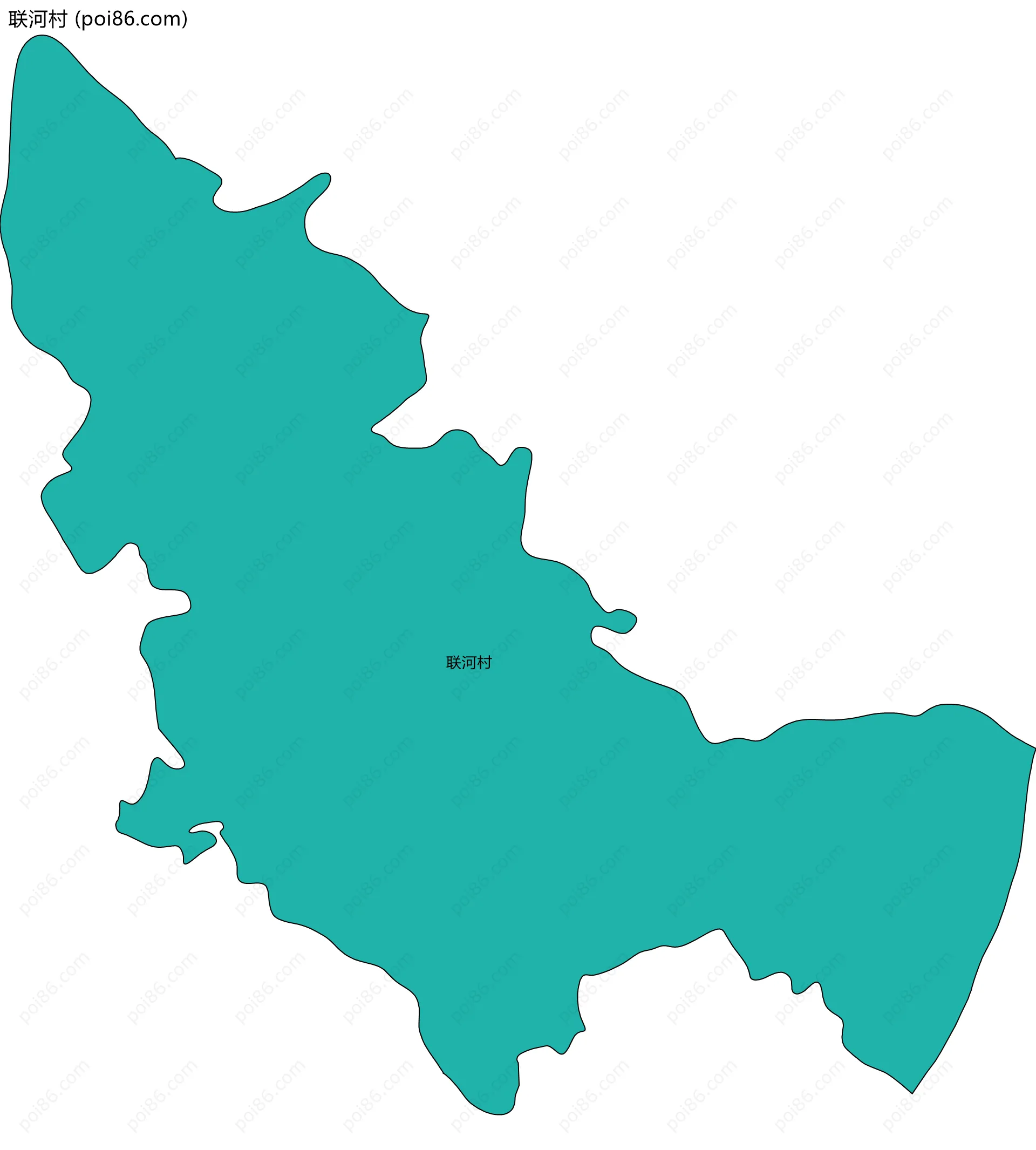 联河村边界地图