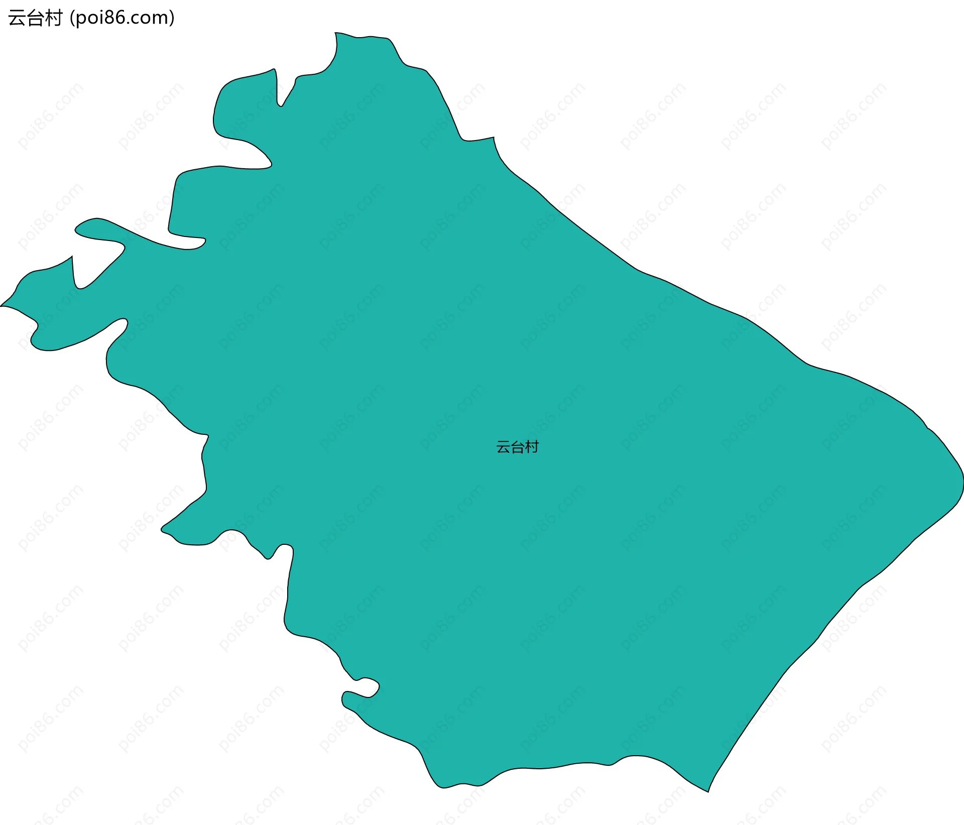 云台村边界地图