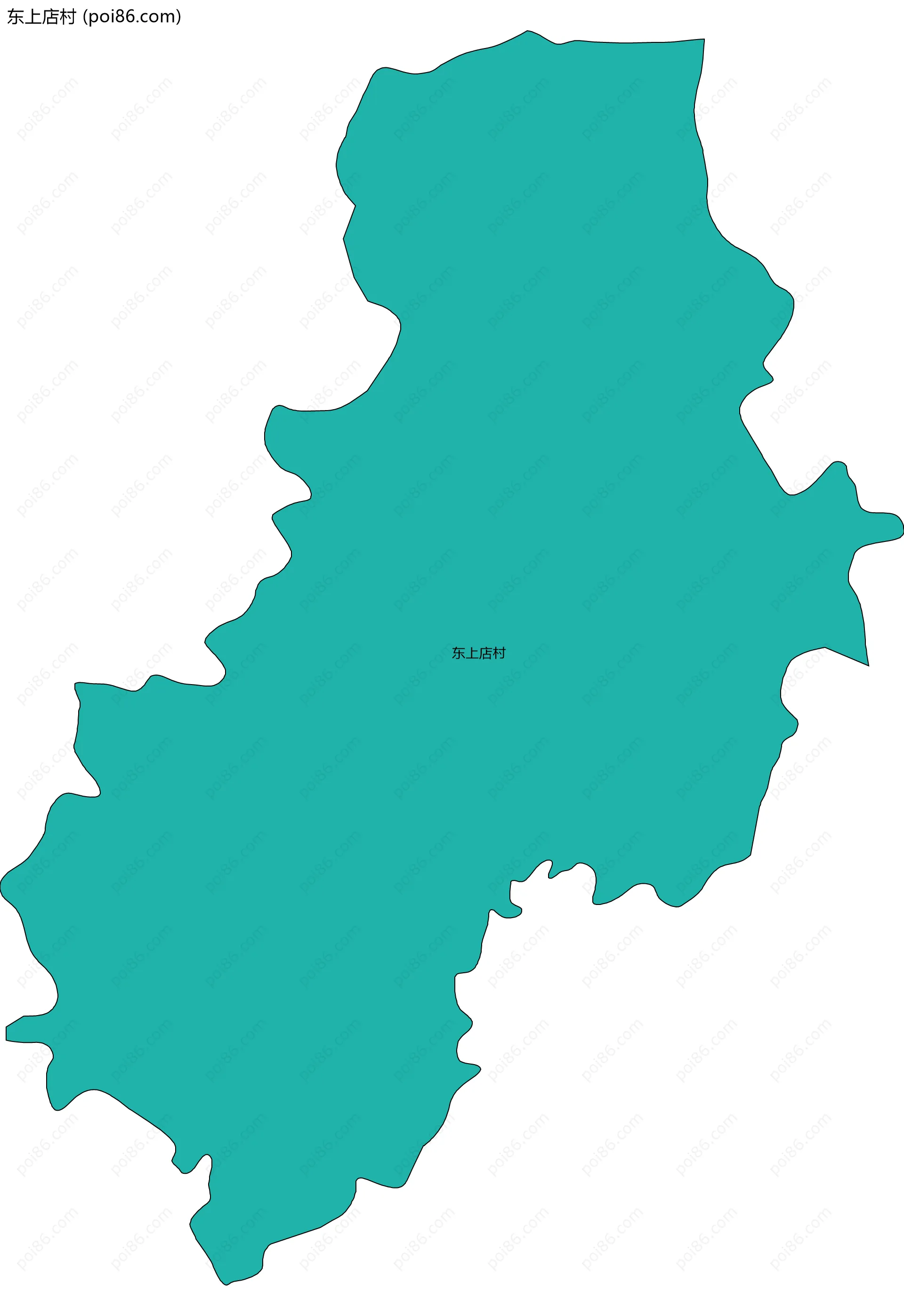 东上店村边界地图