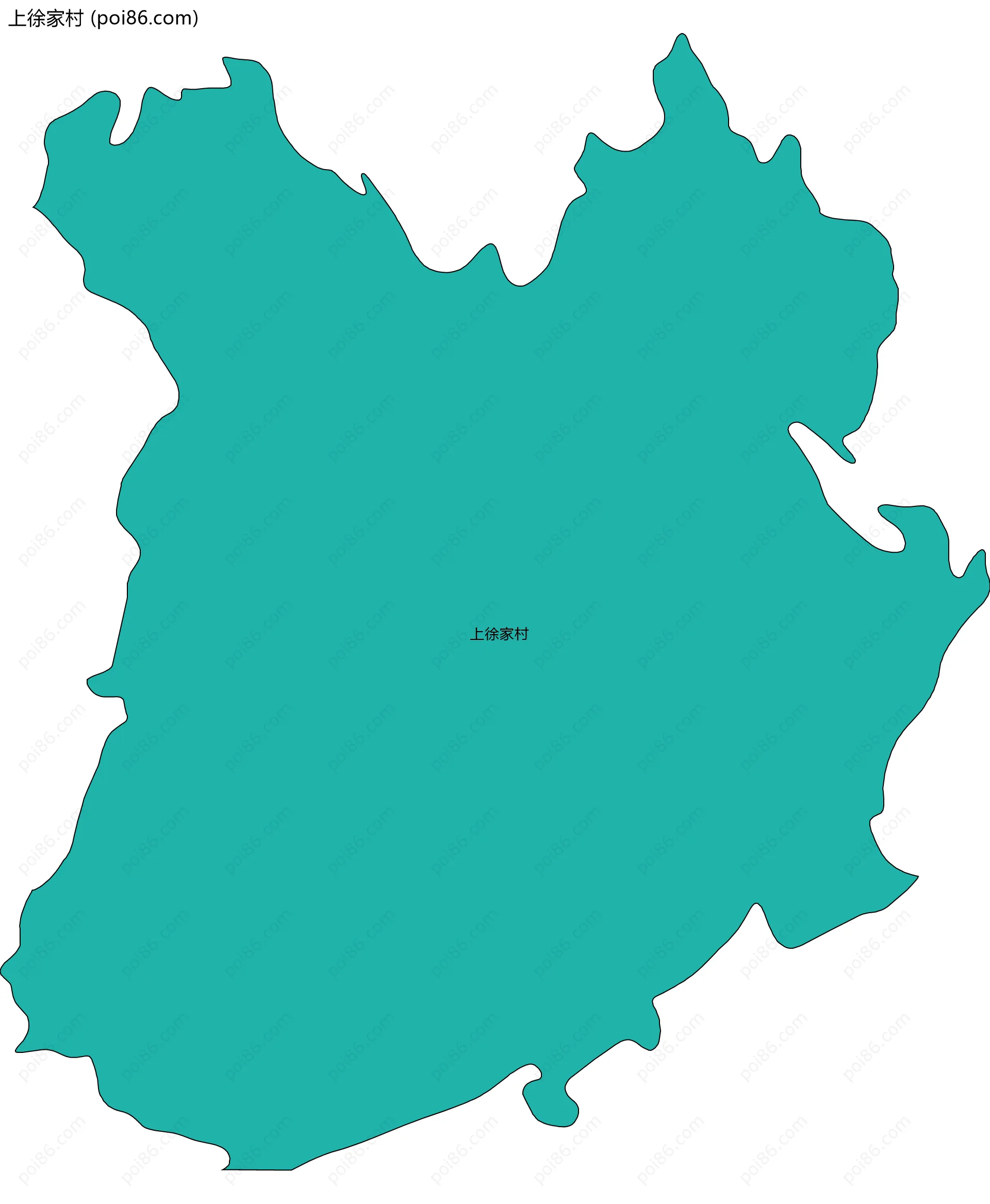 上徐家村边界地图