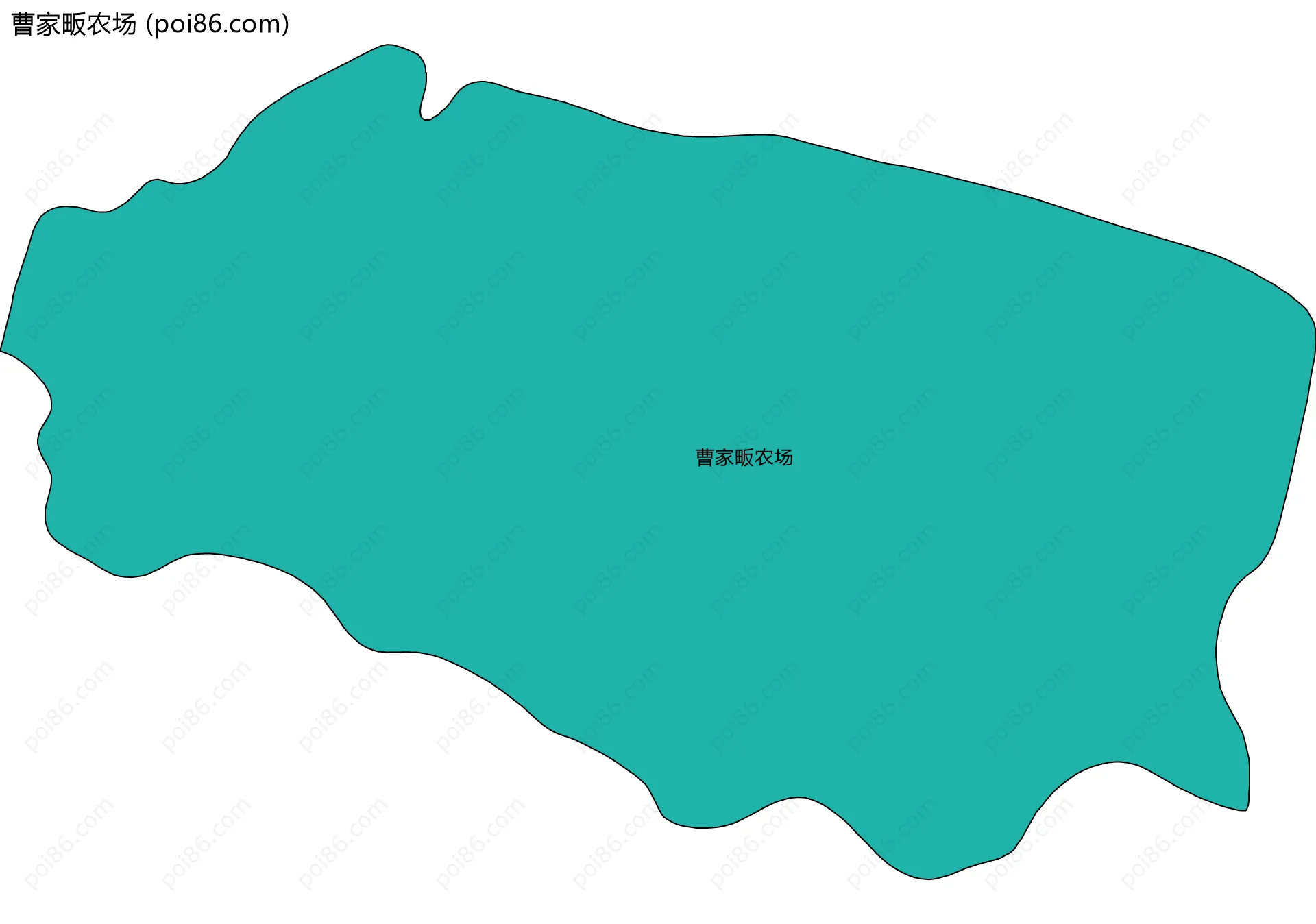 曹家畈农场边界地图