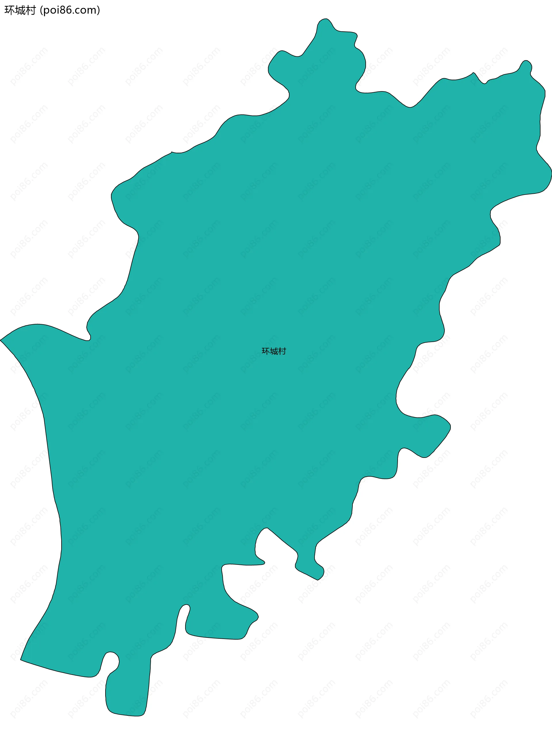 环城村边界地图