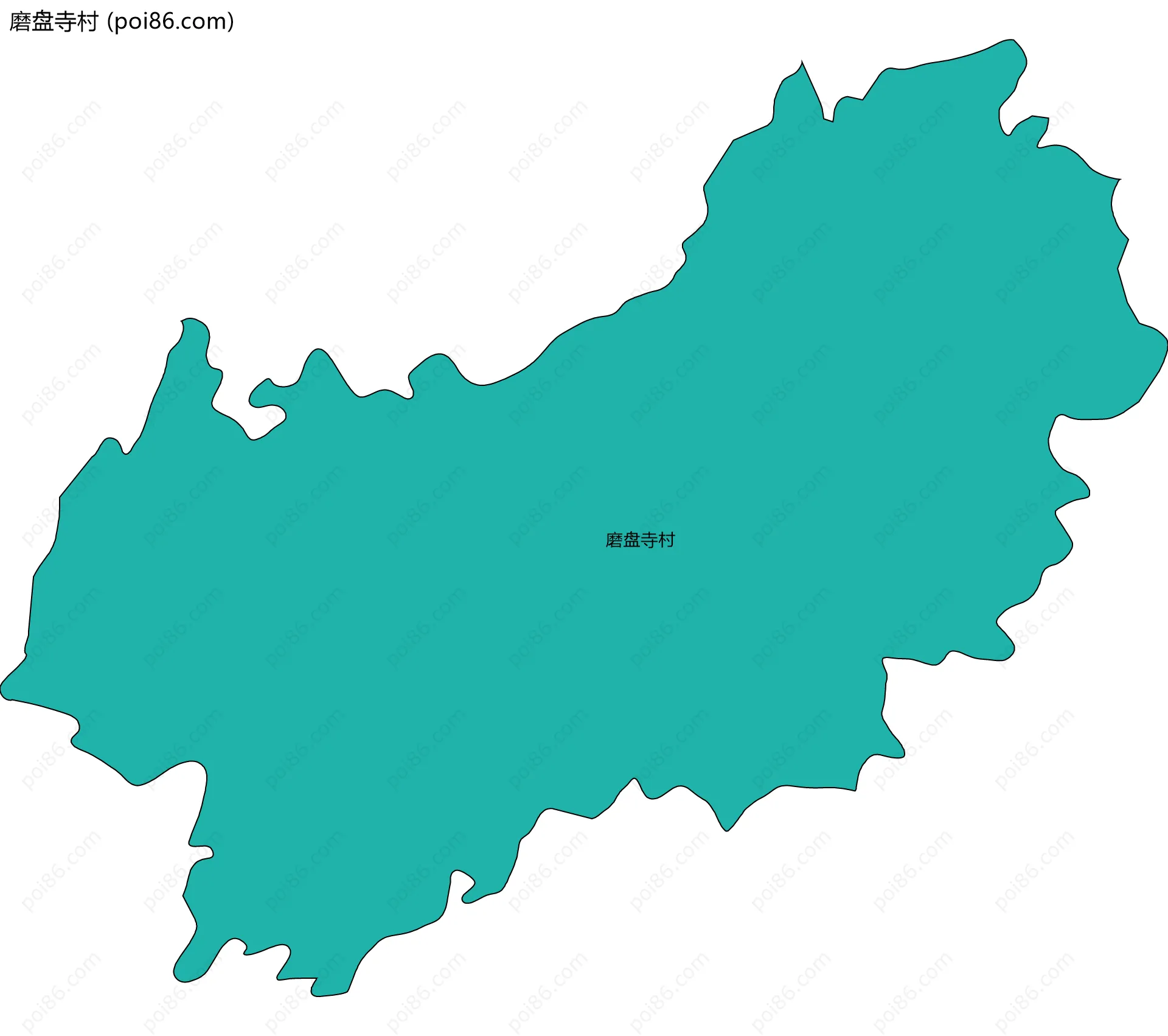 磨盘寺村边界地图