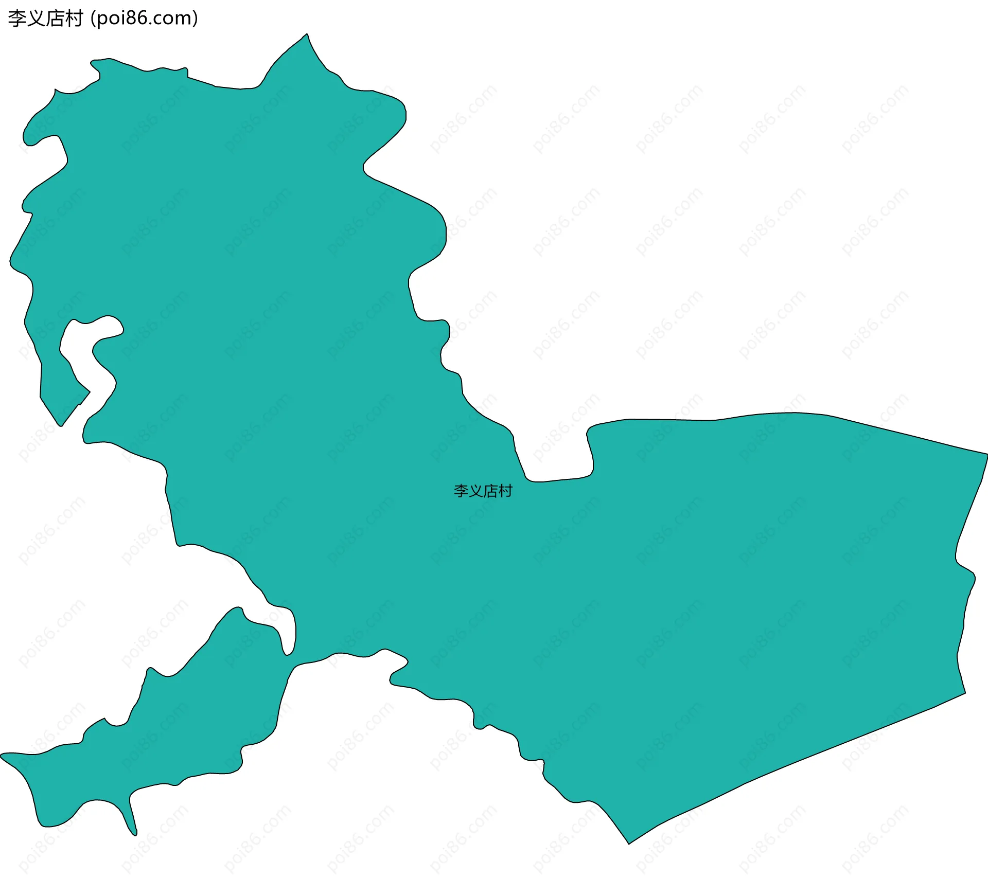 李义店村边界地图