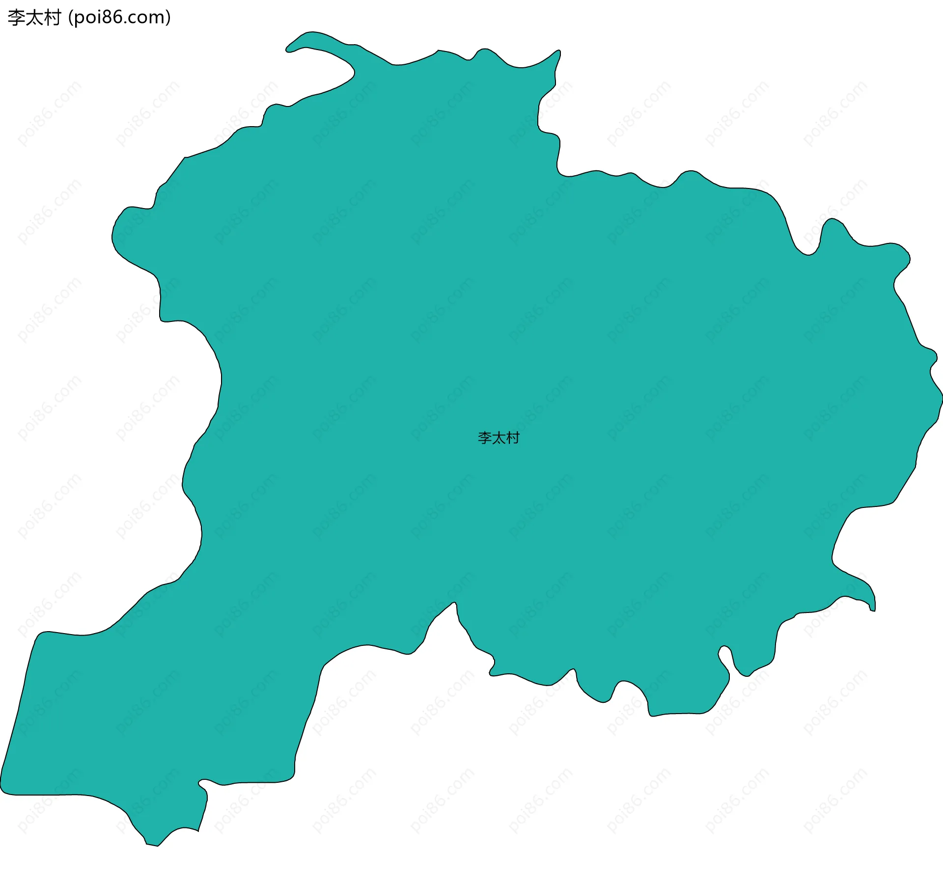 李太村边界地图