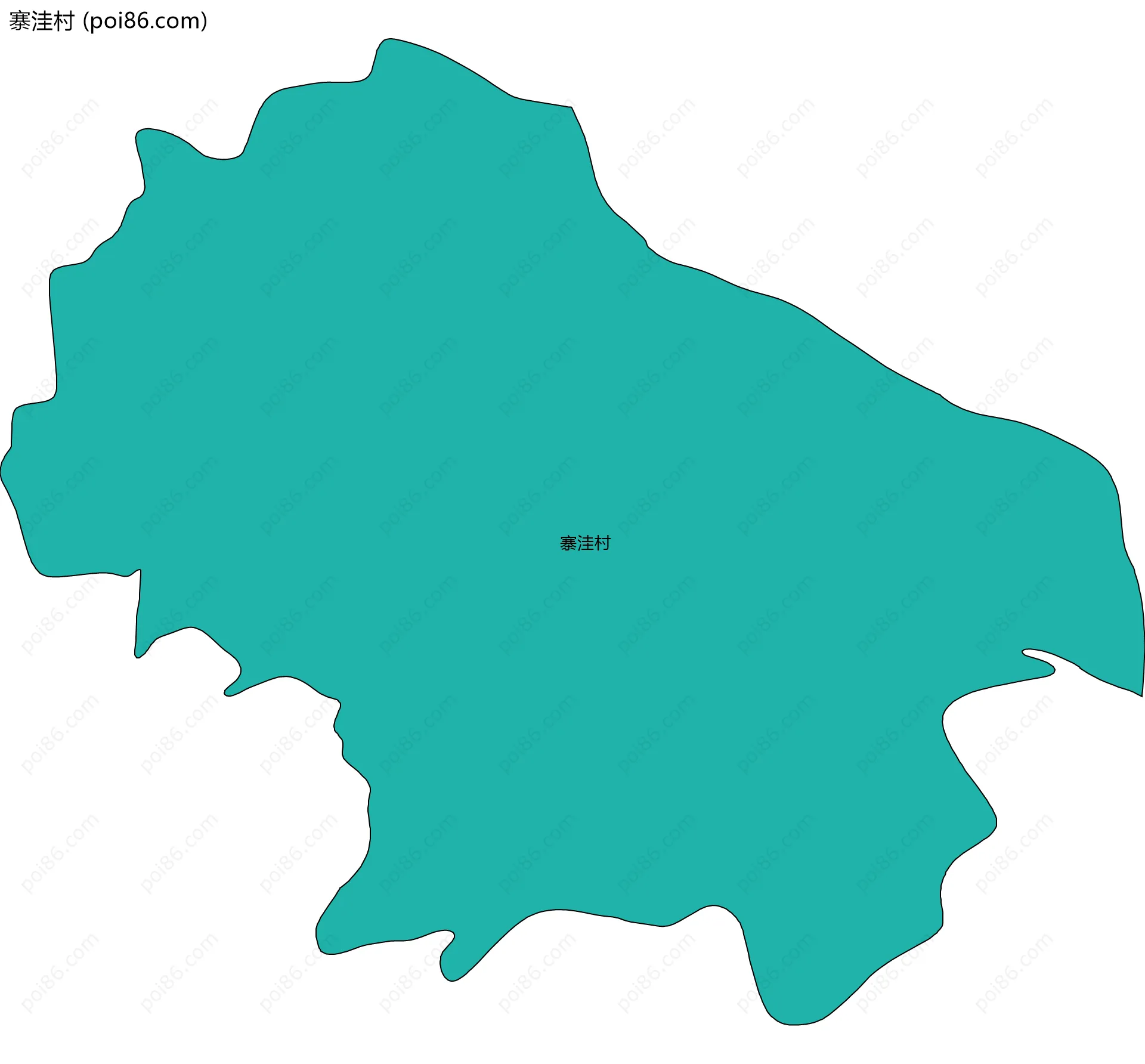 寨洼村边界地图