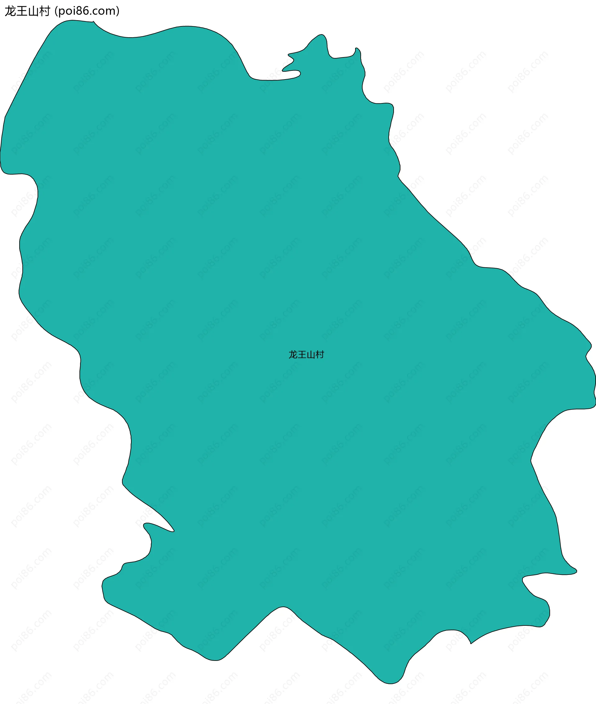 龙王山村边界地图