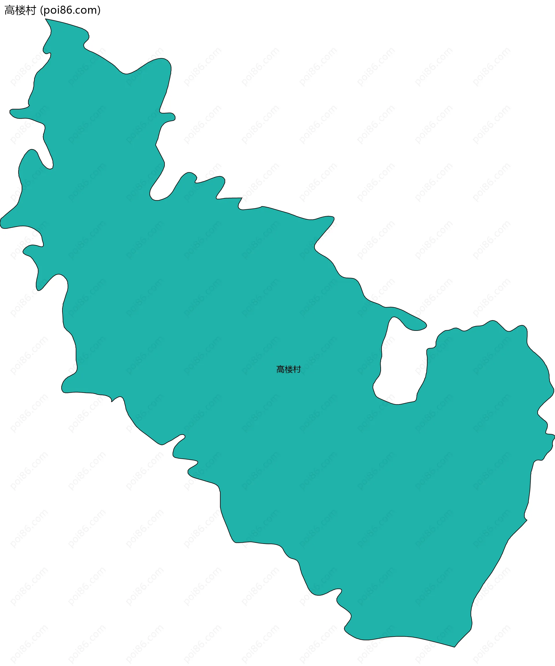 高楼村边界地图