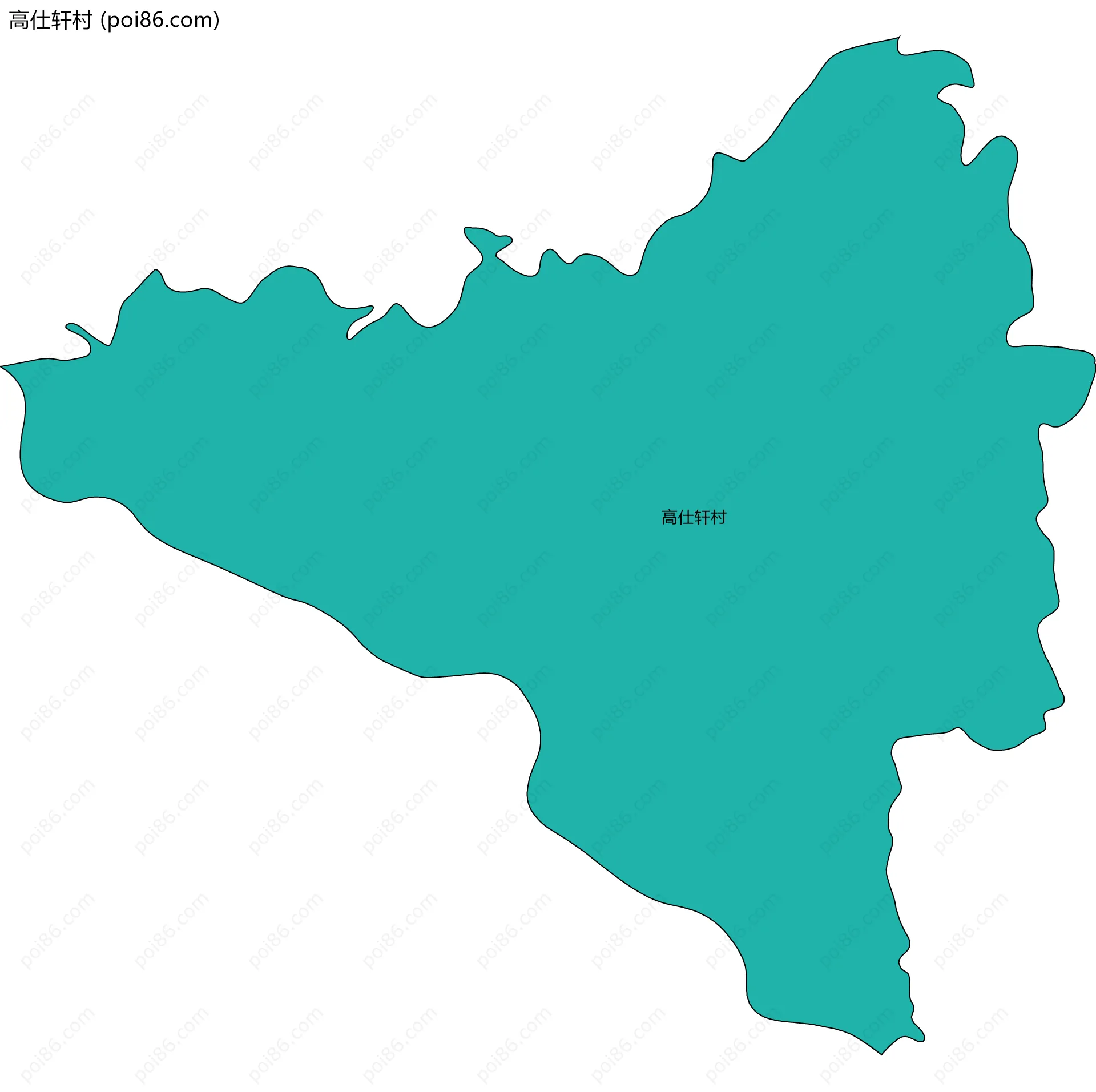 高仕轩村边界地图