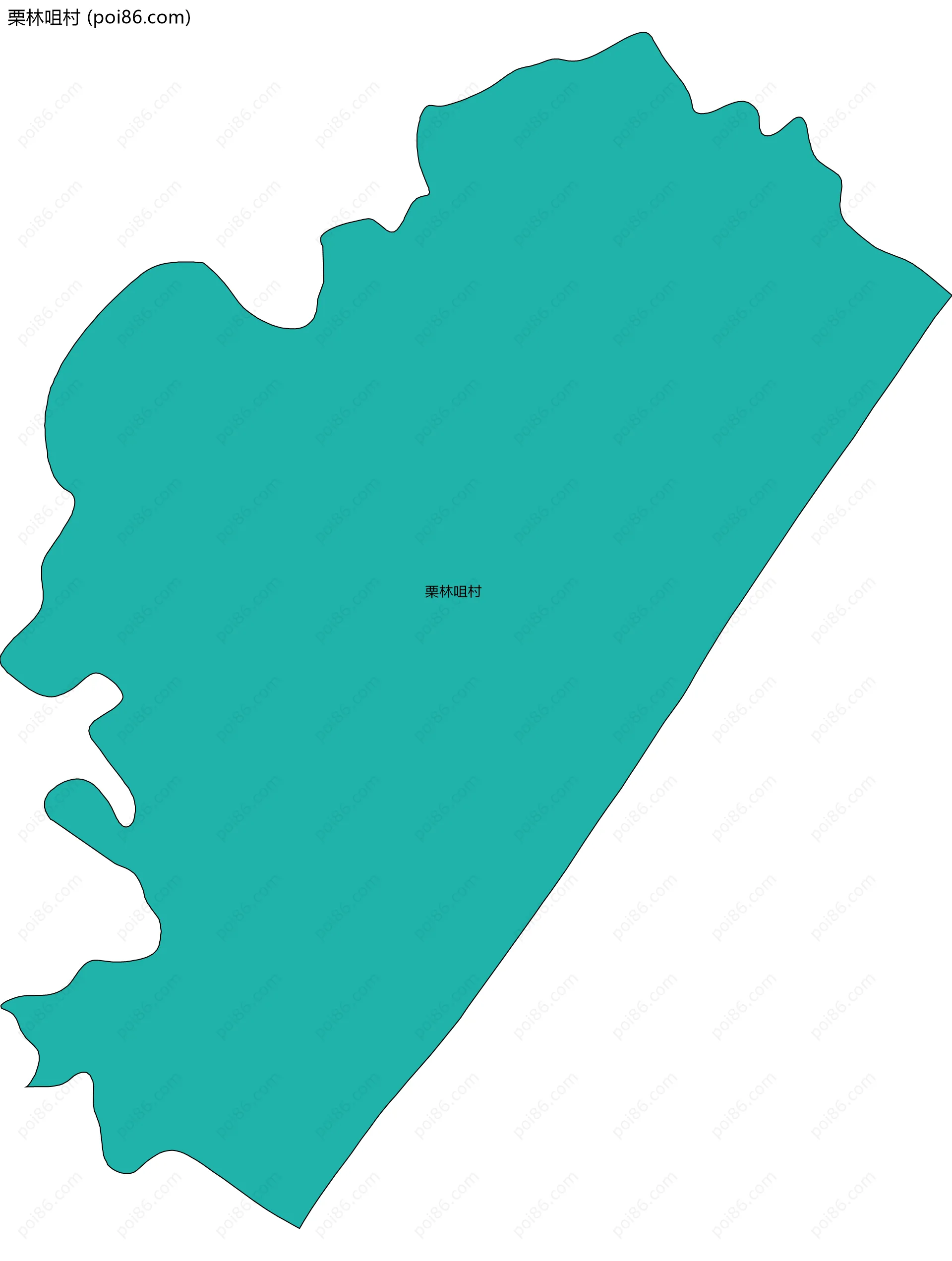 栗林咀村边界地图