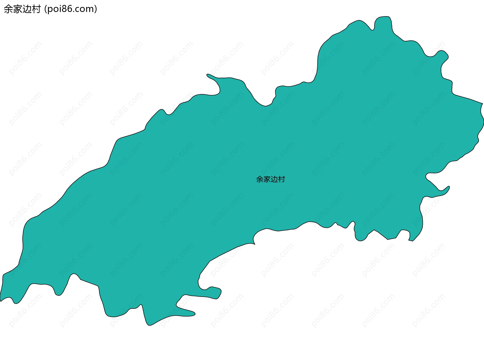 余家边村边界地图