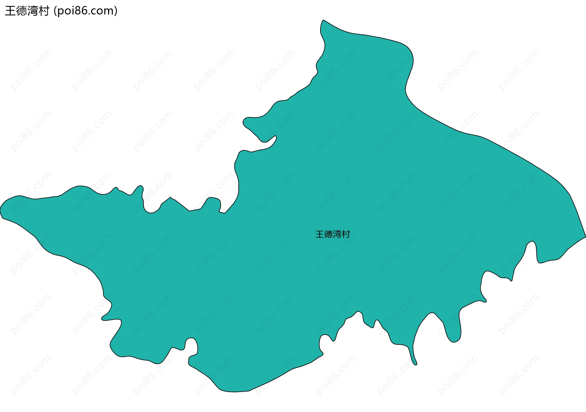 王德湾村边界地图