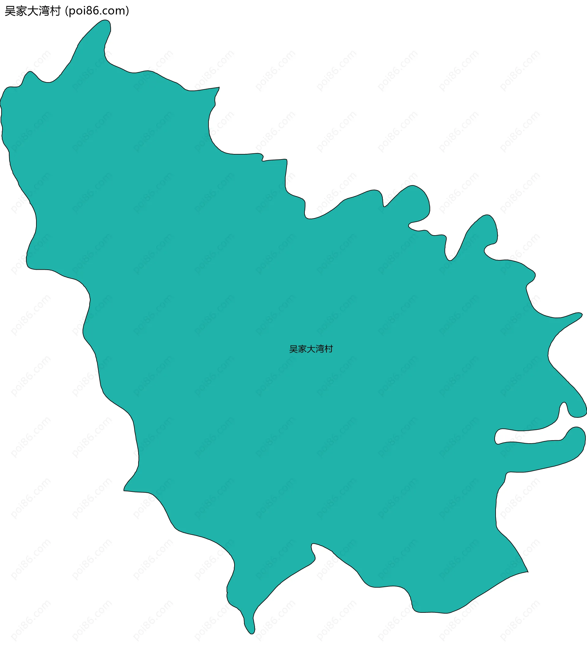 吴家大湾村边界地图