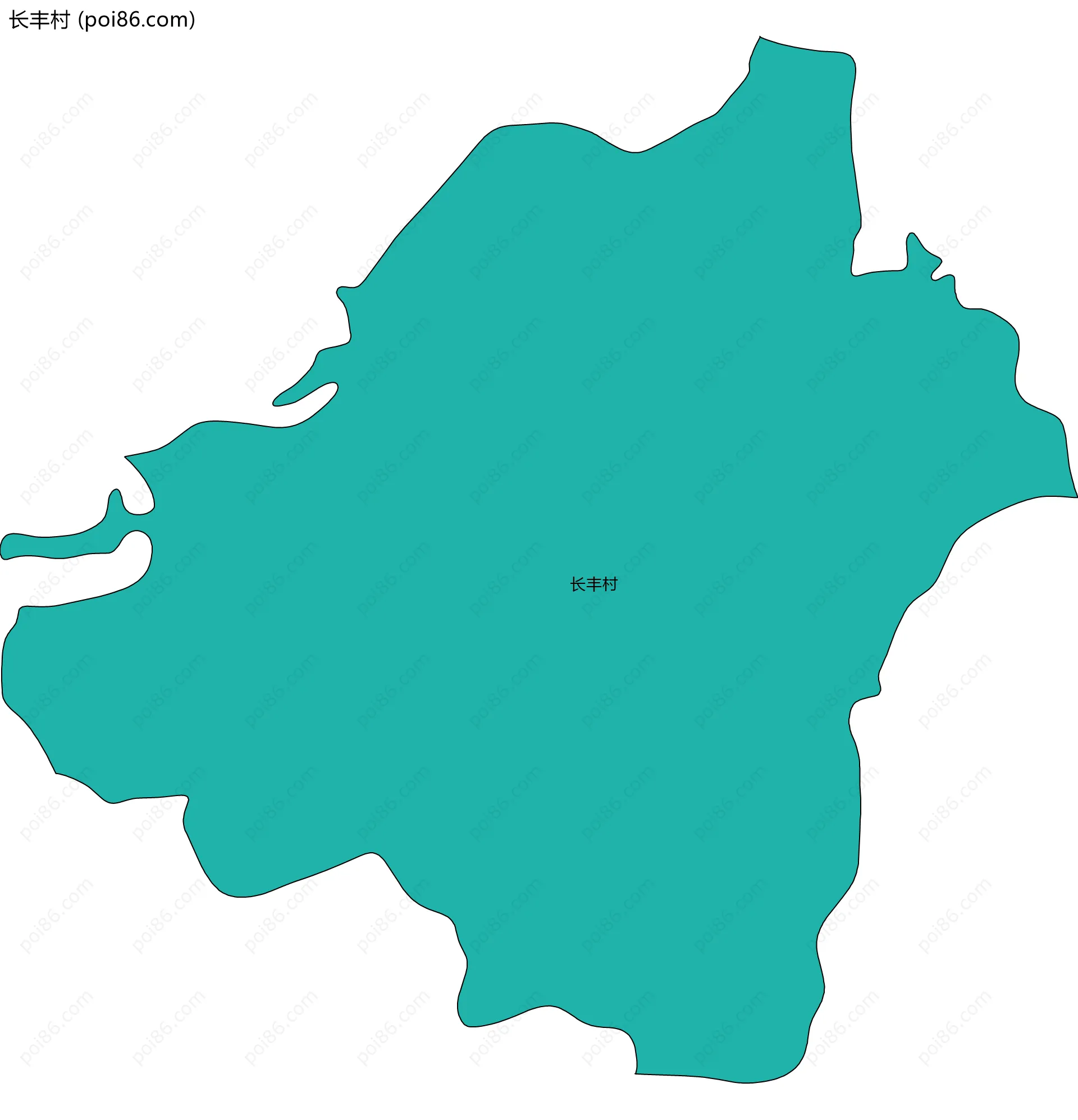 长丰村边界地图