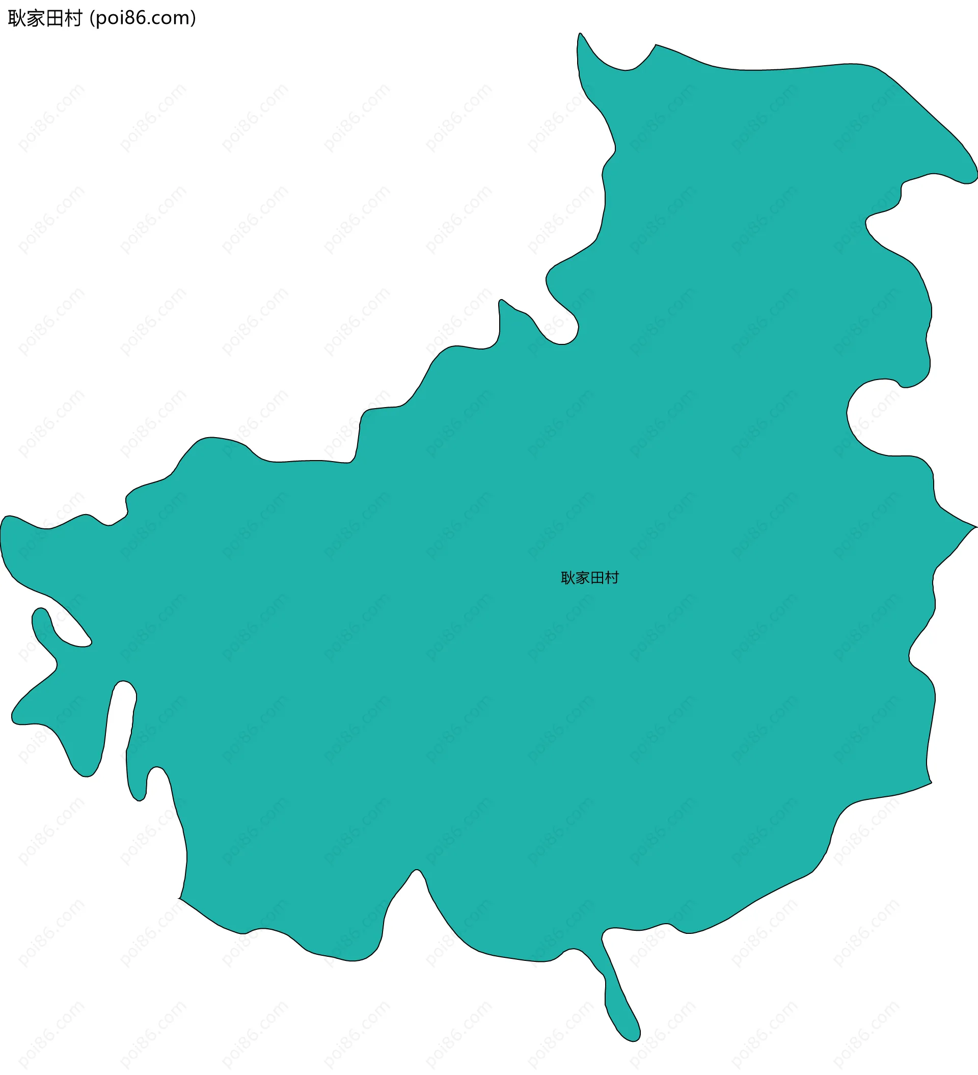 耿家田村边界地图