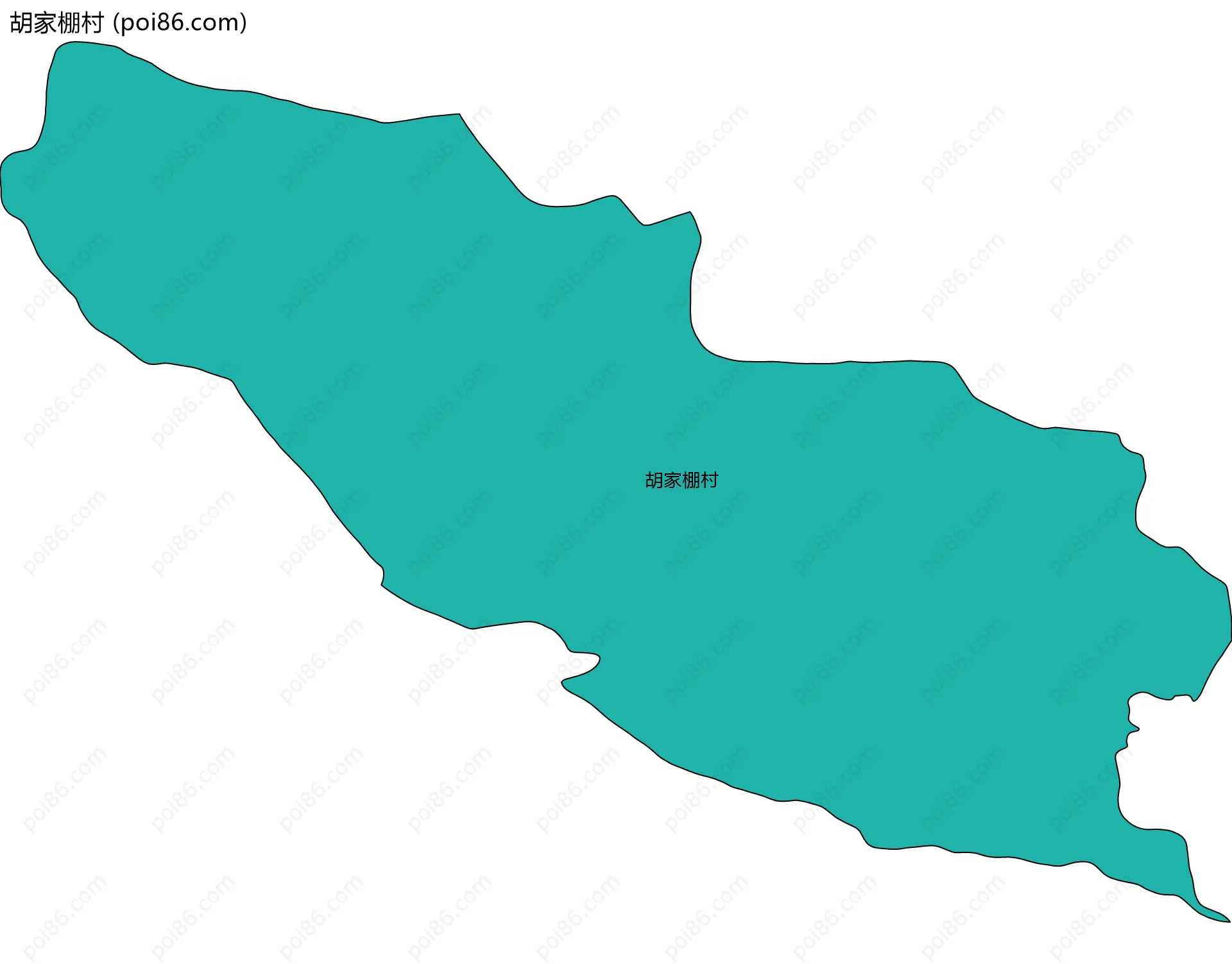 胡家棚村边界地图