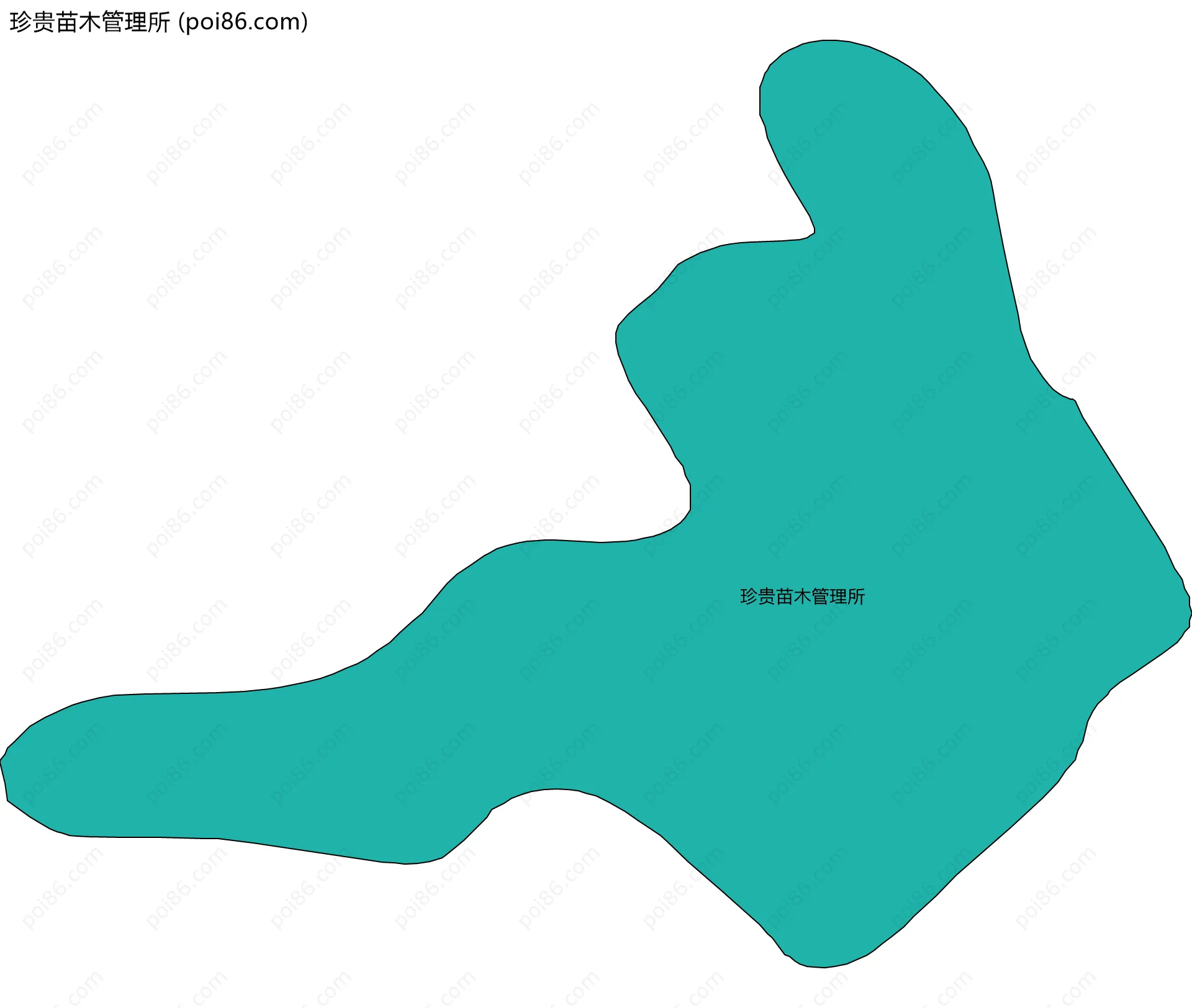 珍贵苗木管理所边界地图