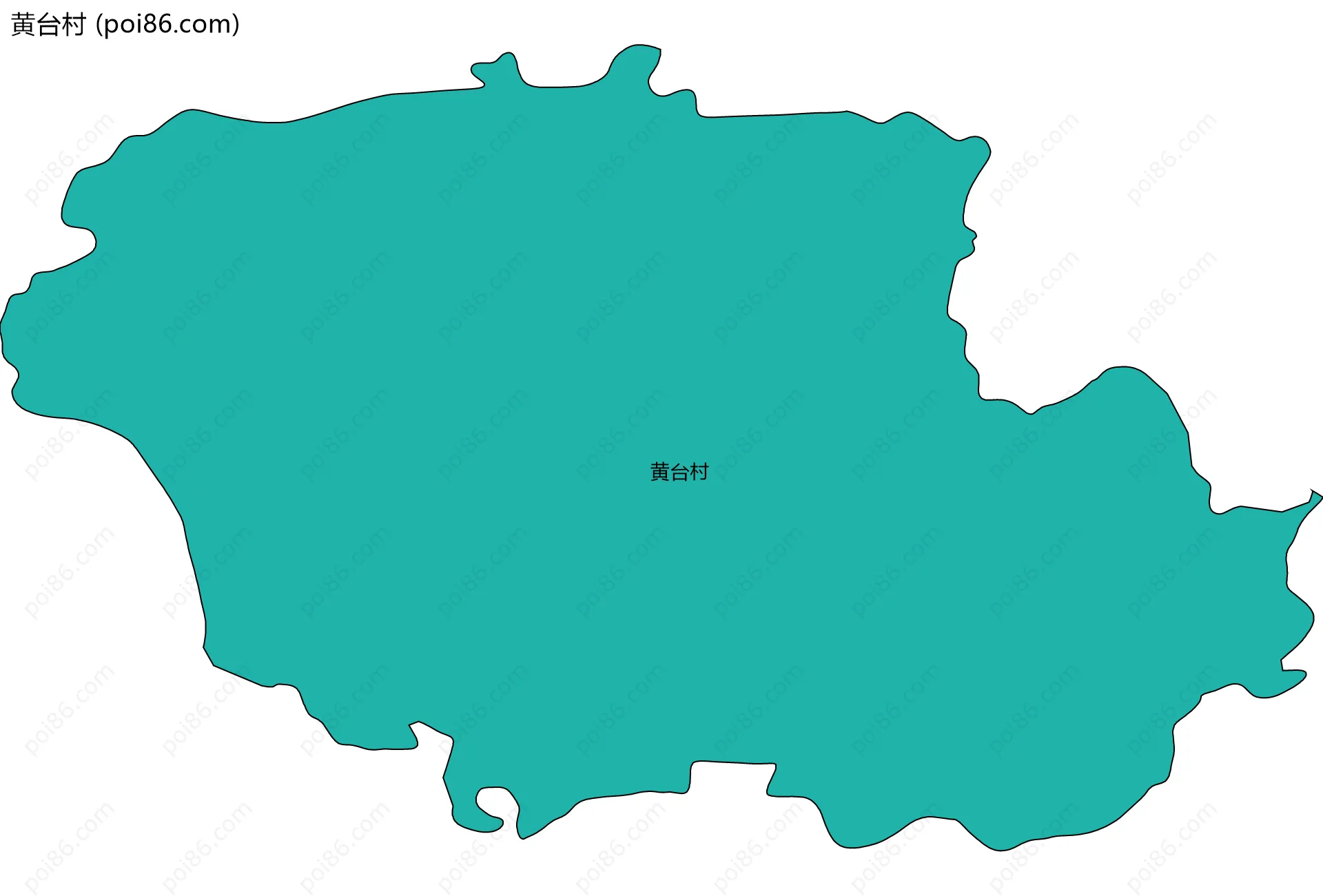 黄台村边界地图