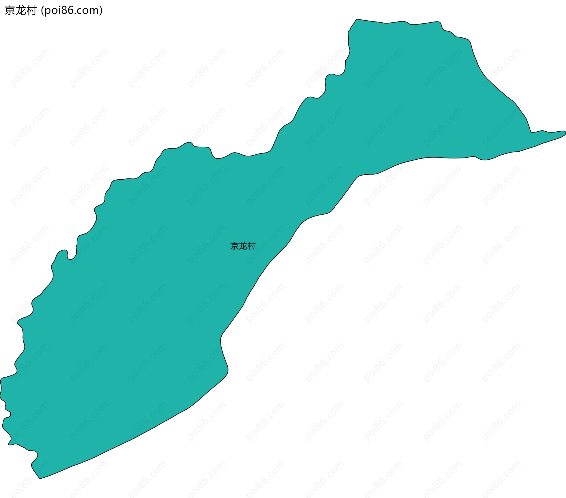 京龙村边界地图