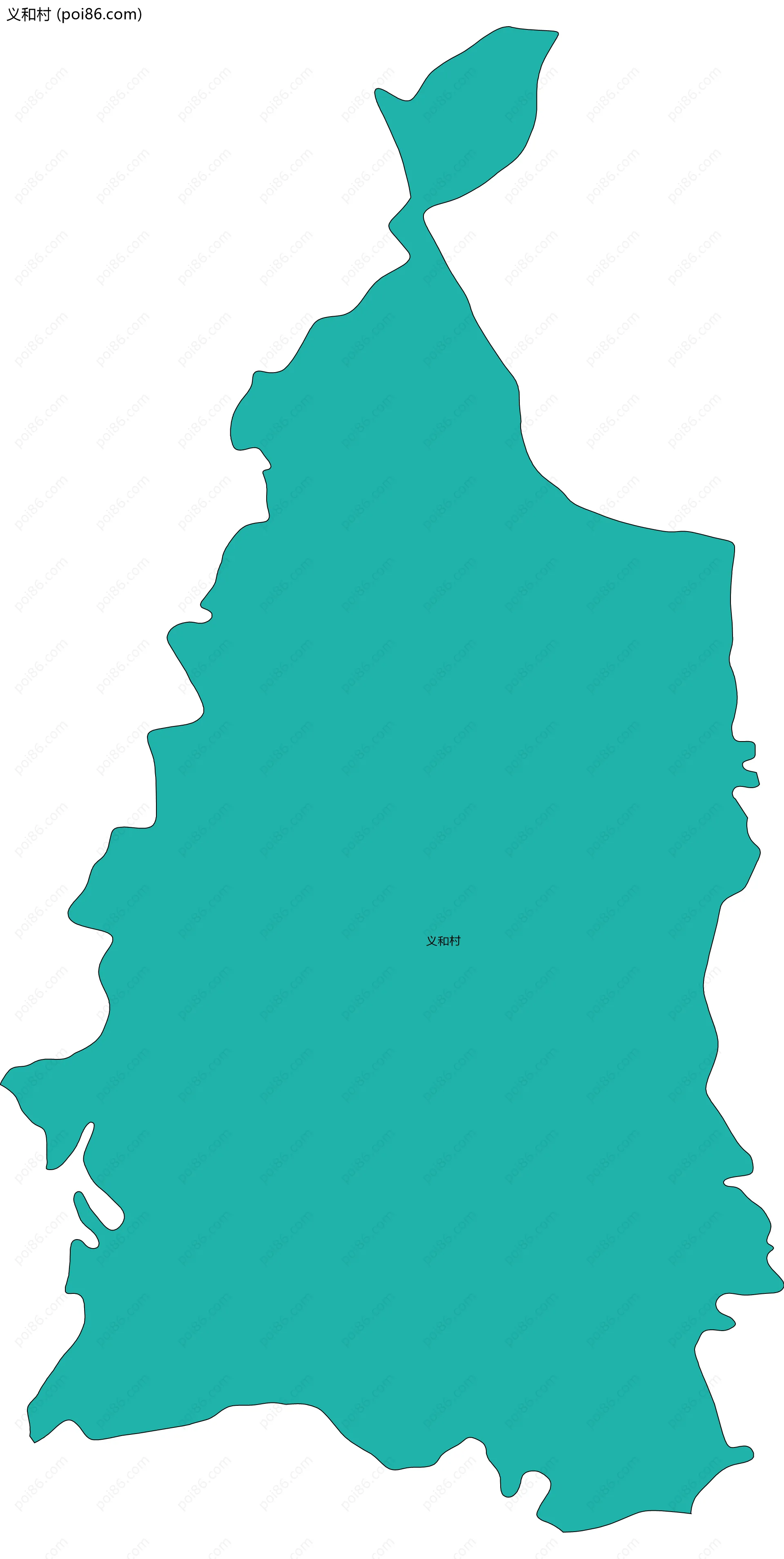 义和村边界地图