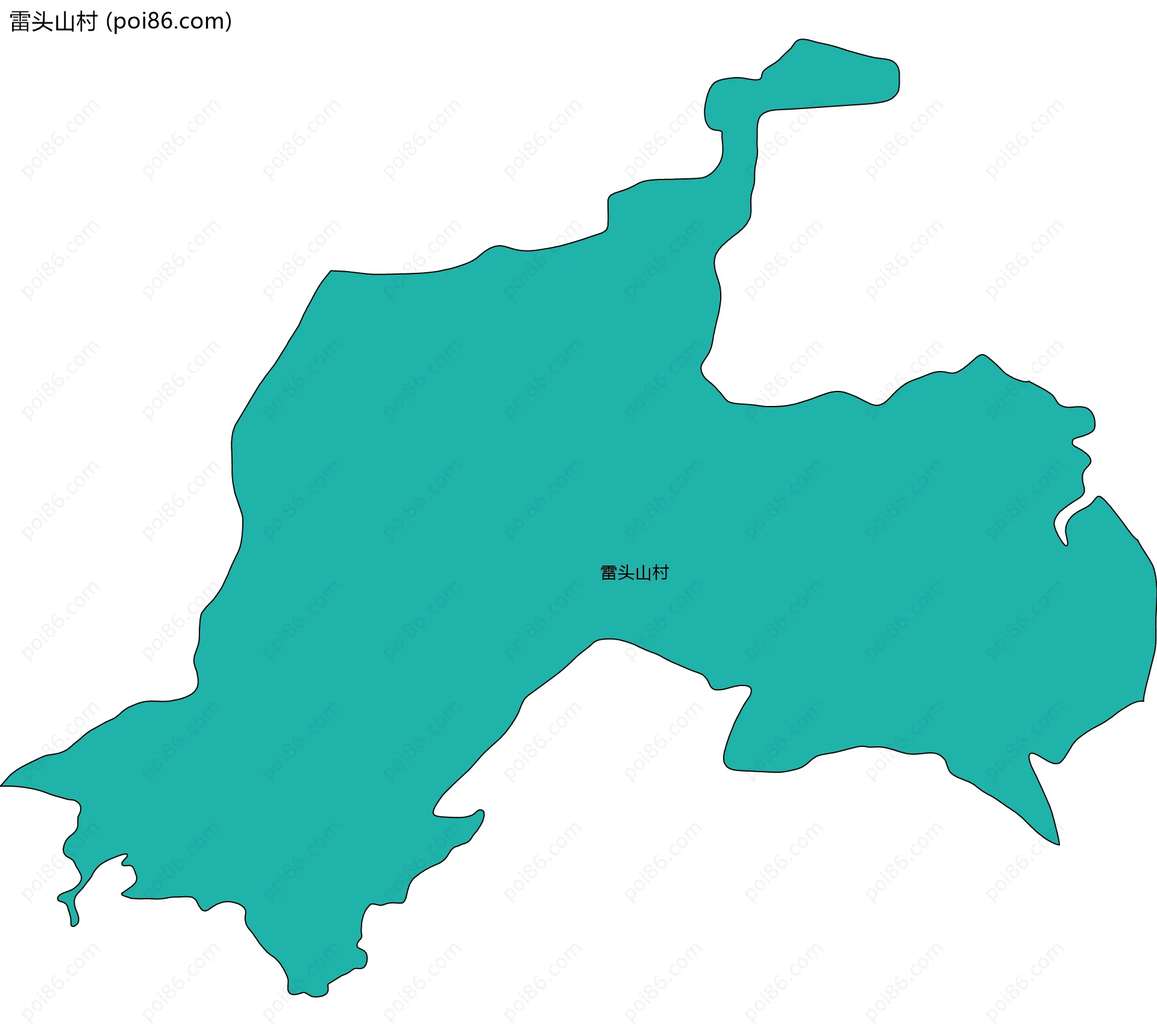 雷头山村边界地图