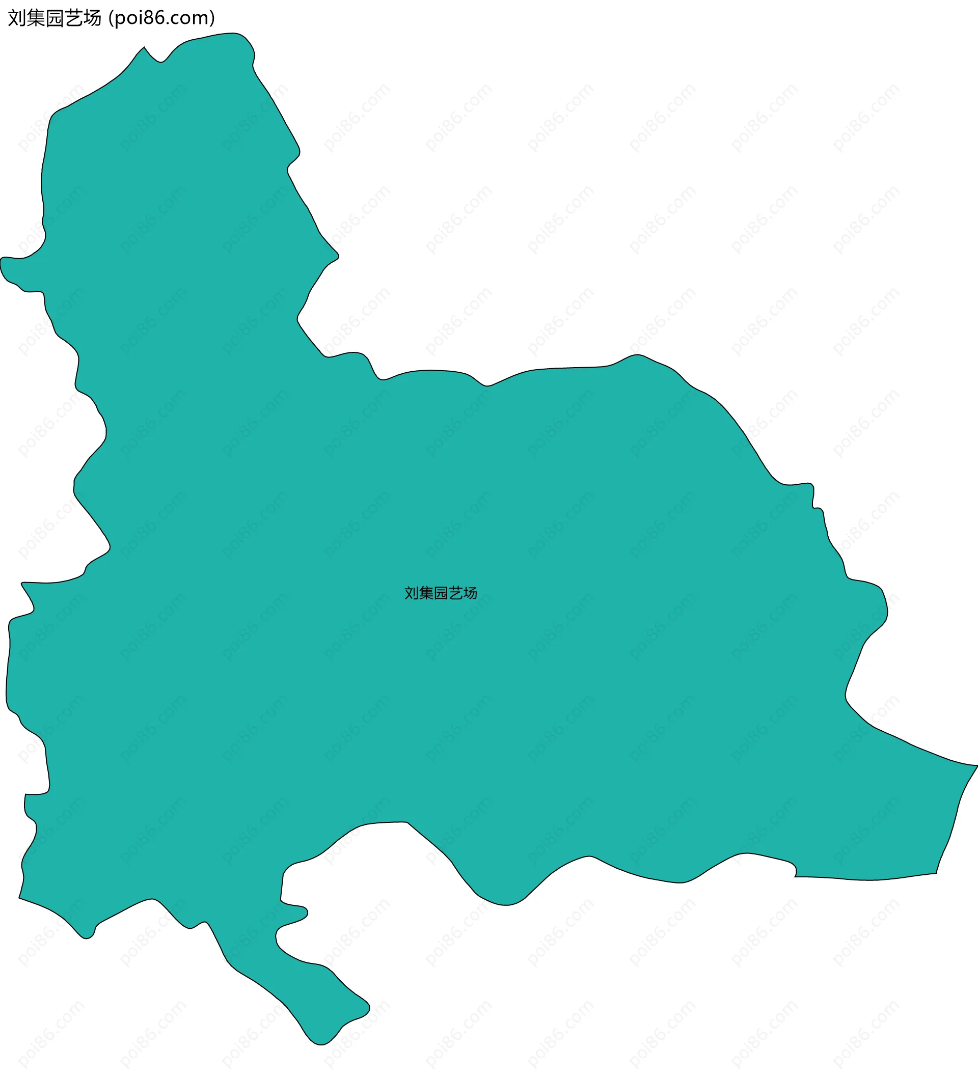 刘集园艺场边界地图