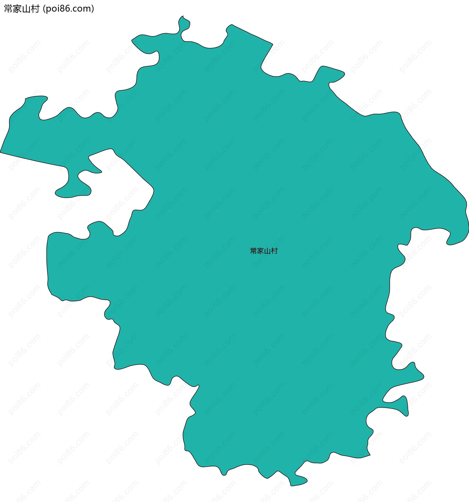 常家山村边界地图