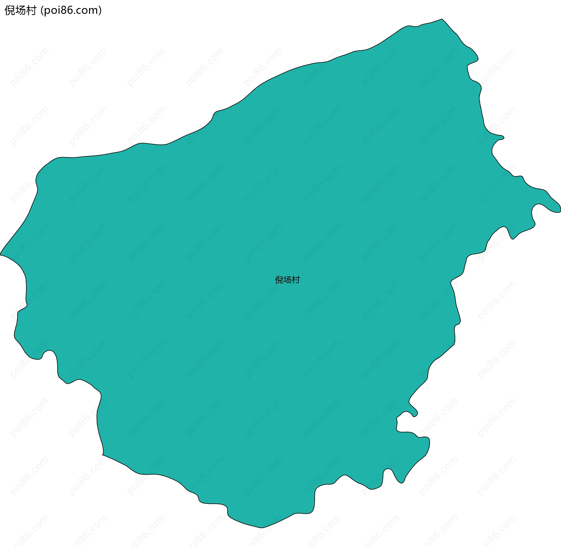 倪场村边界地图