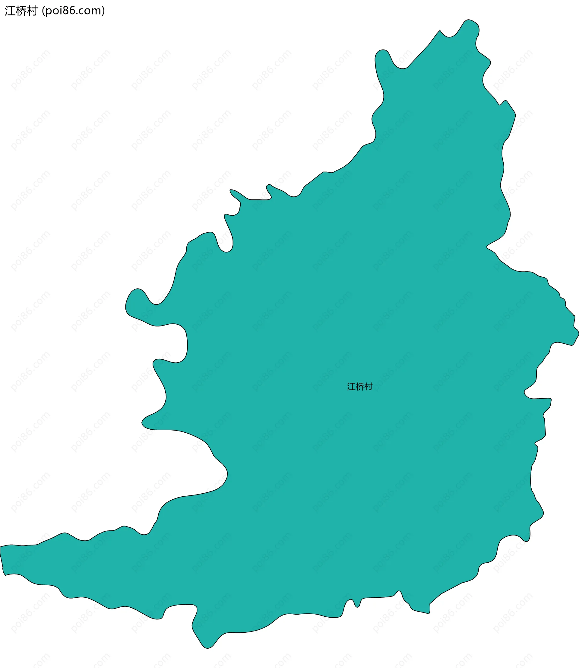 江桥村边界地图