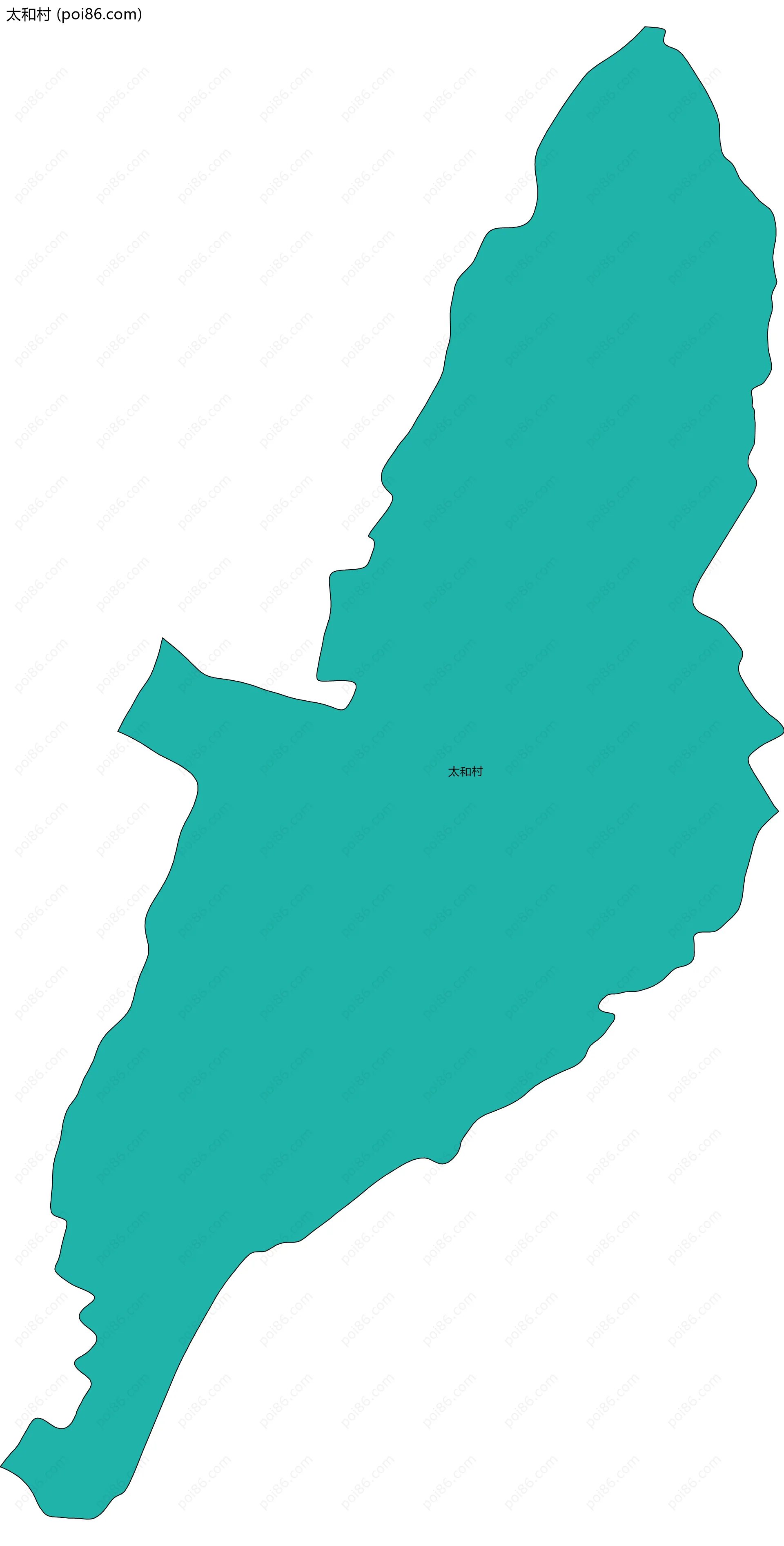 太和村边界地图