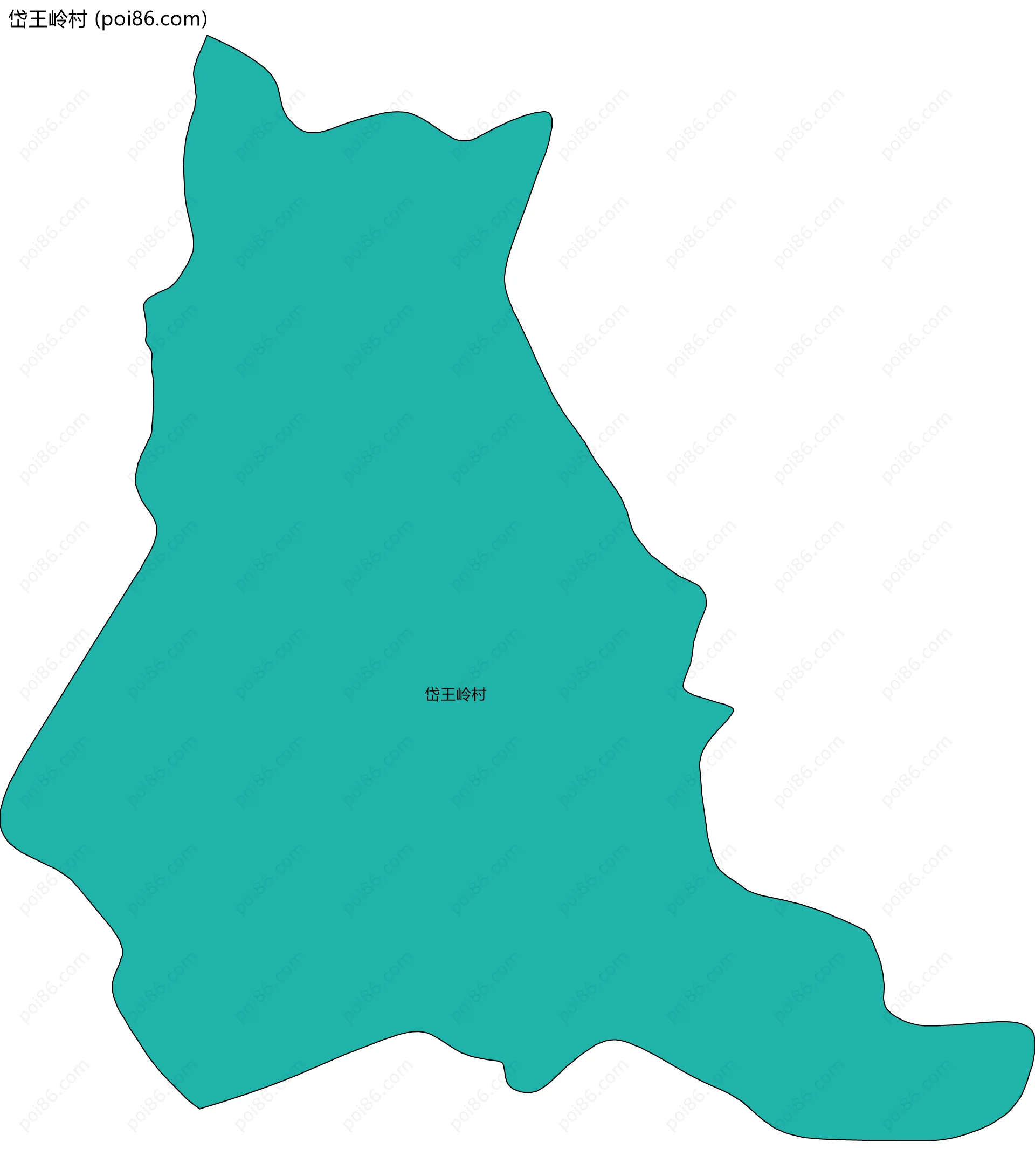 岱王岭村边界地图