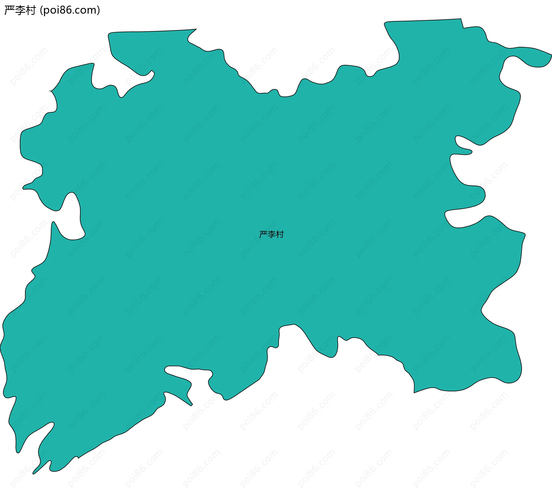 严李村边界地图