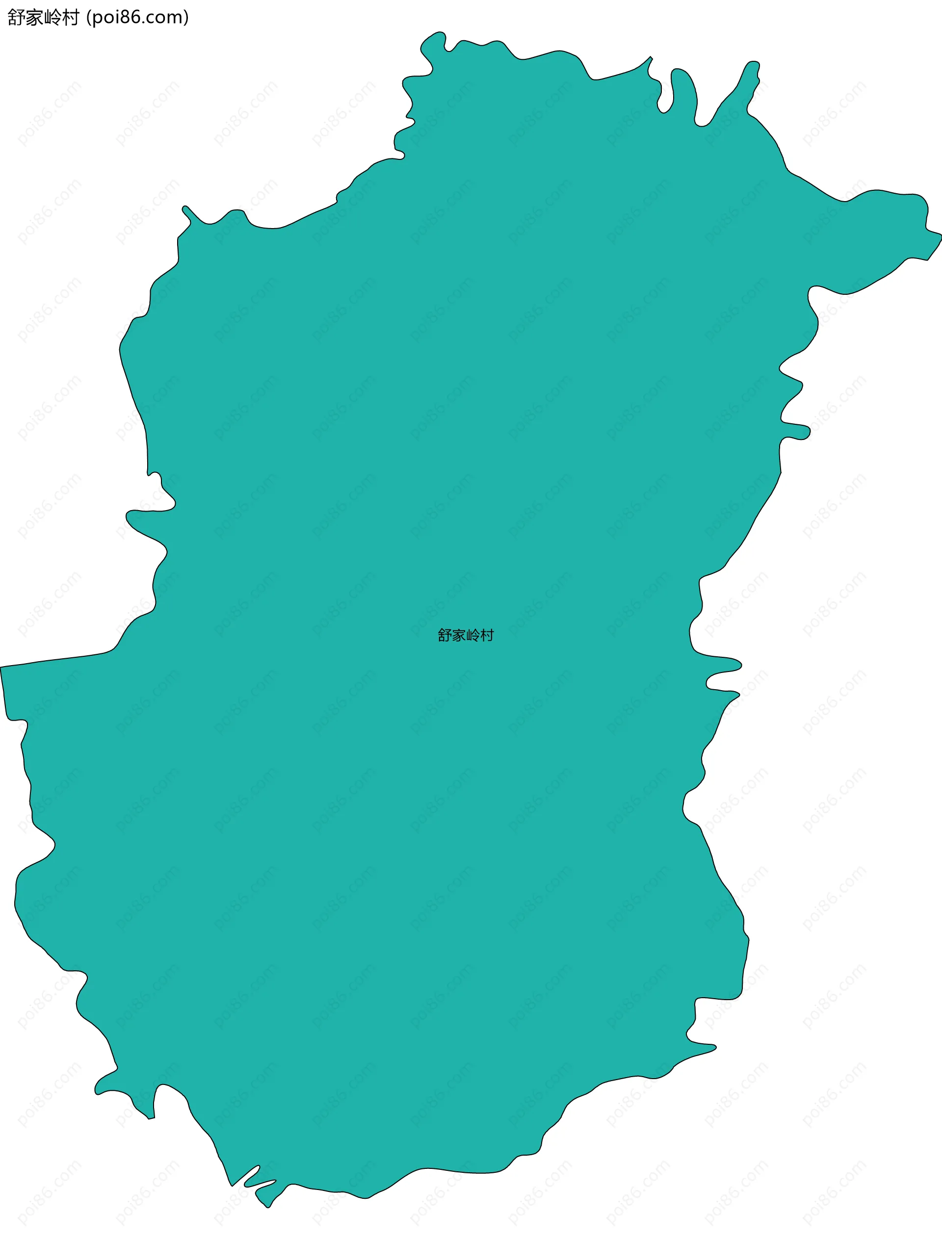 舒家岭村边界地图
