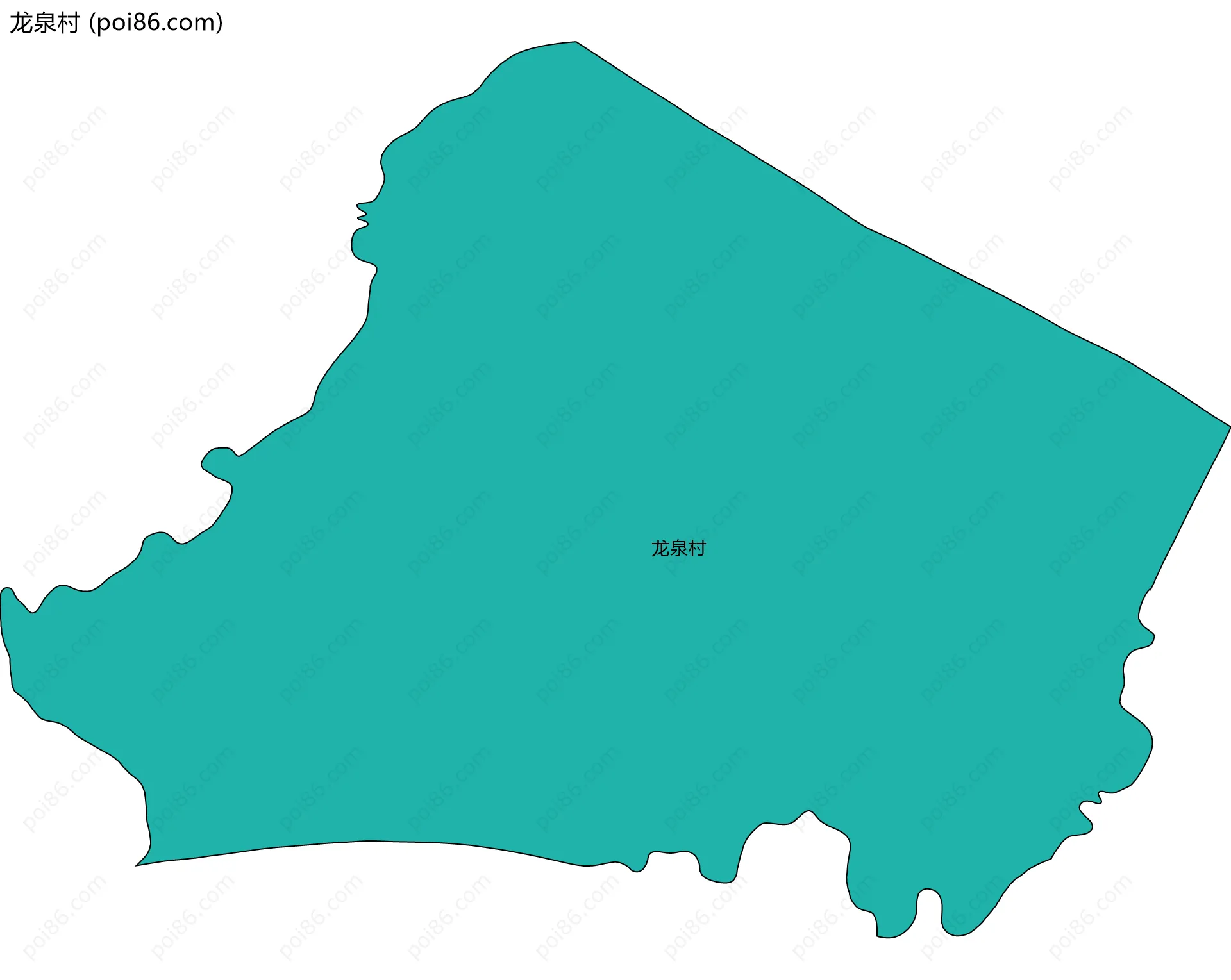 龙泉村边界地图