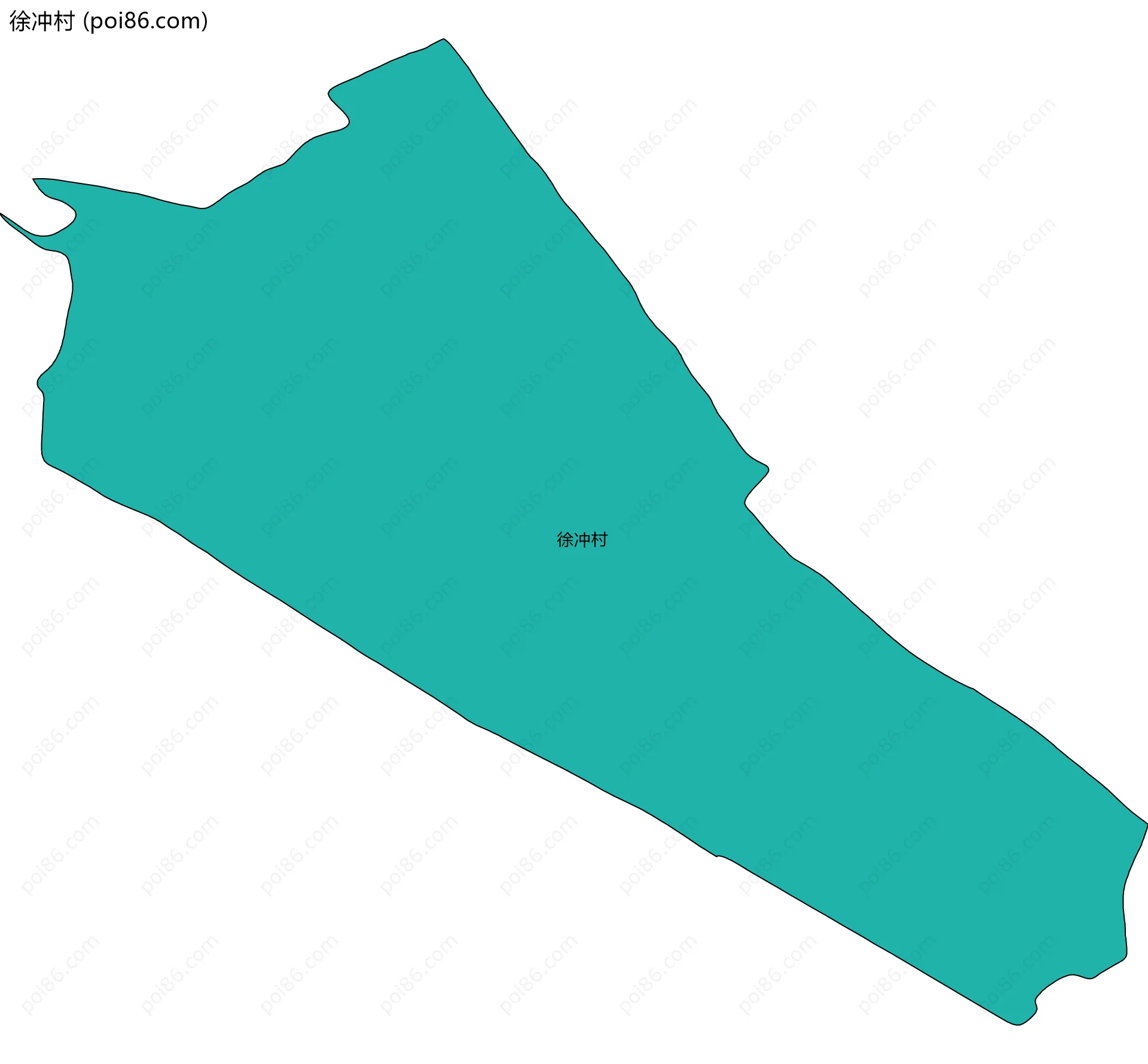 徐冲村边界地图