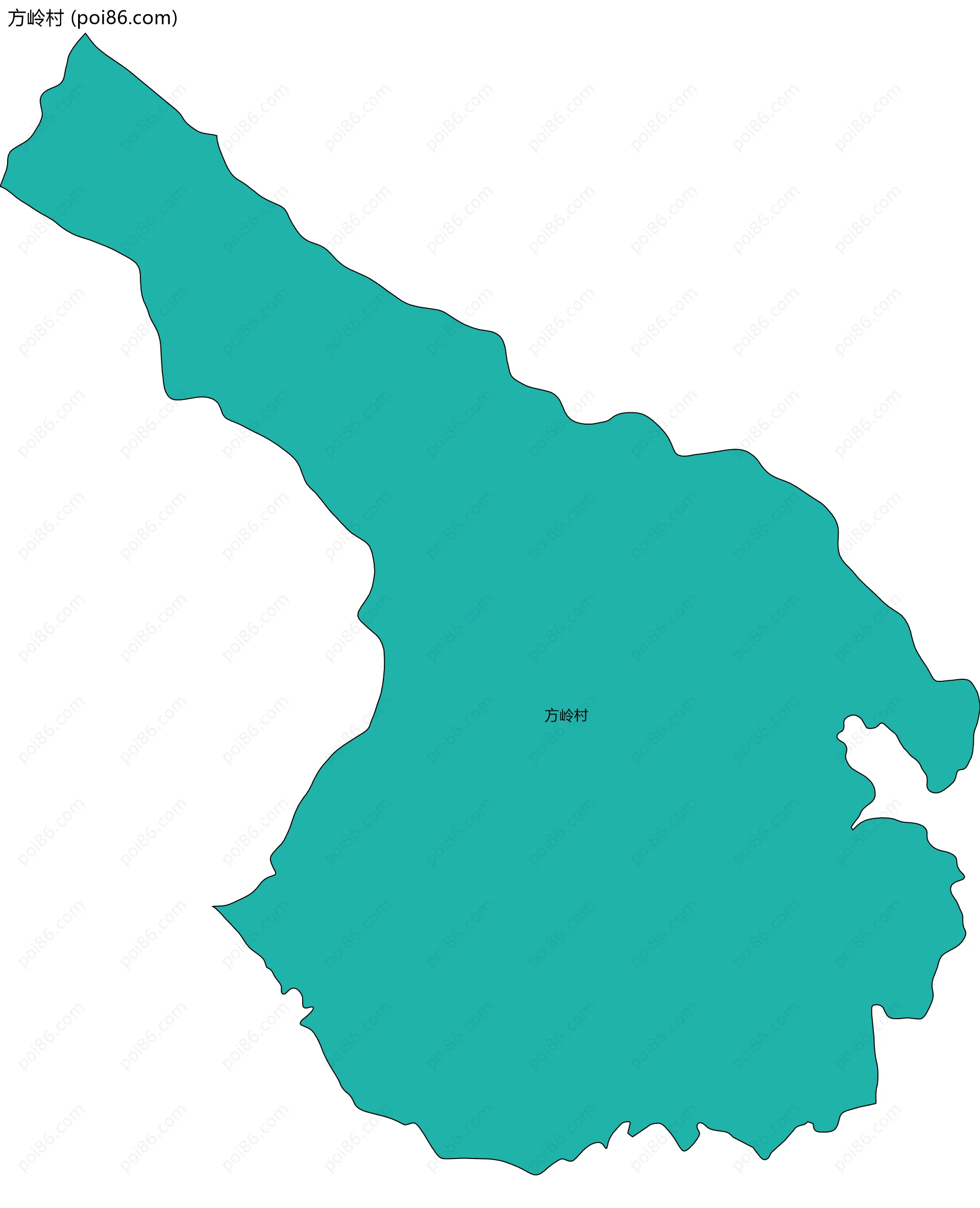 方岭村边界地图