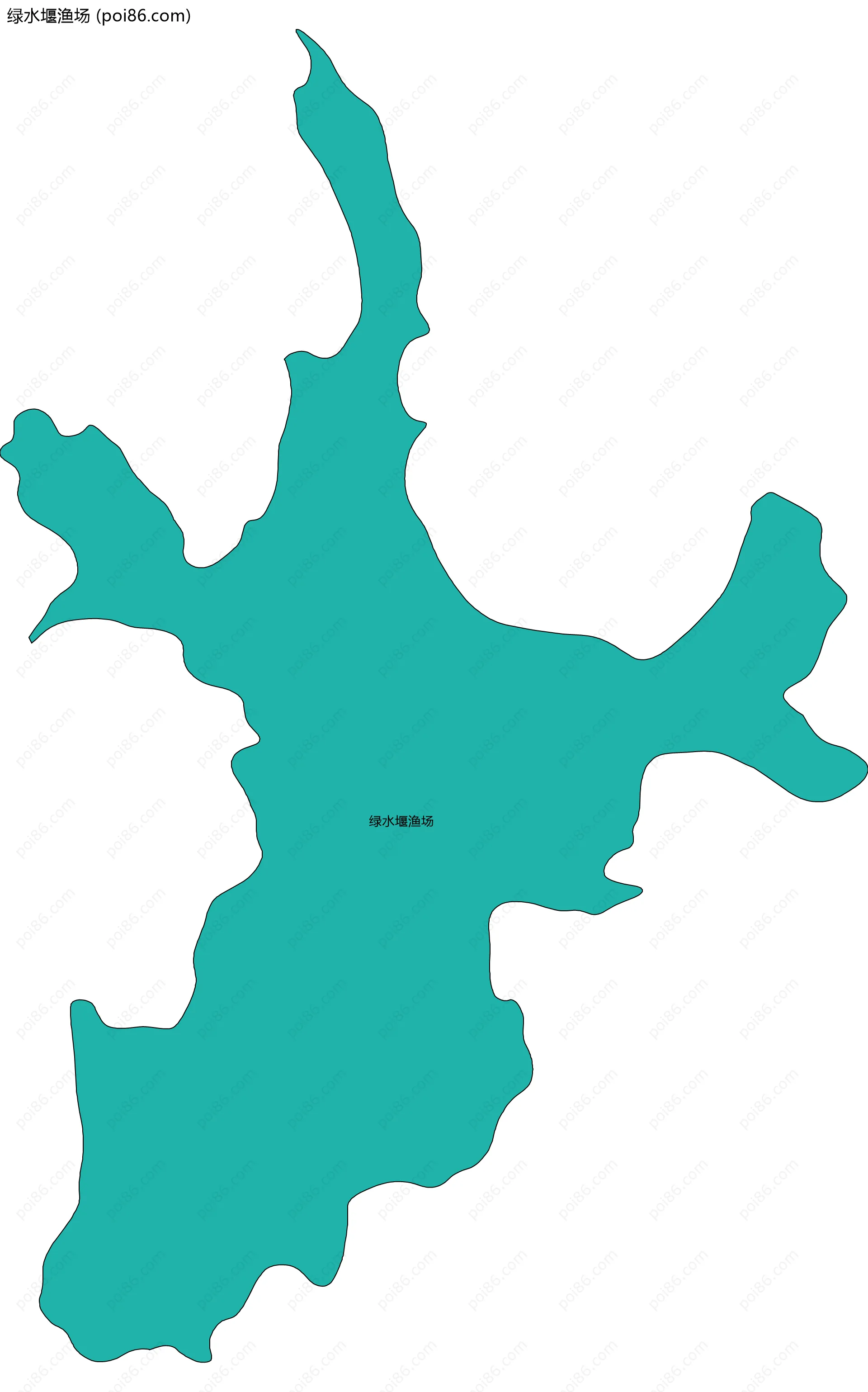 绿水堰渔场边界地图