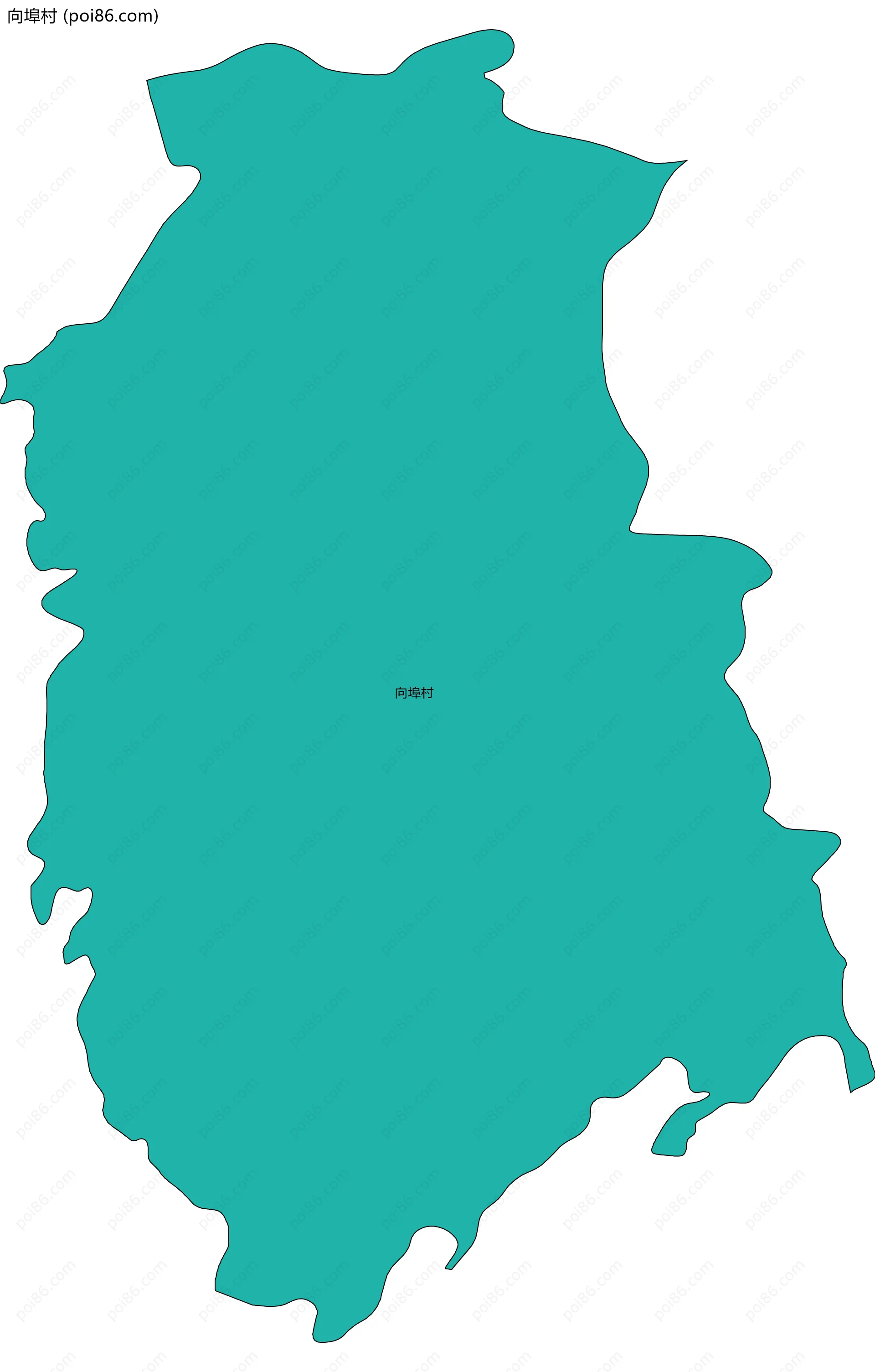 向埠村边界地图