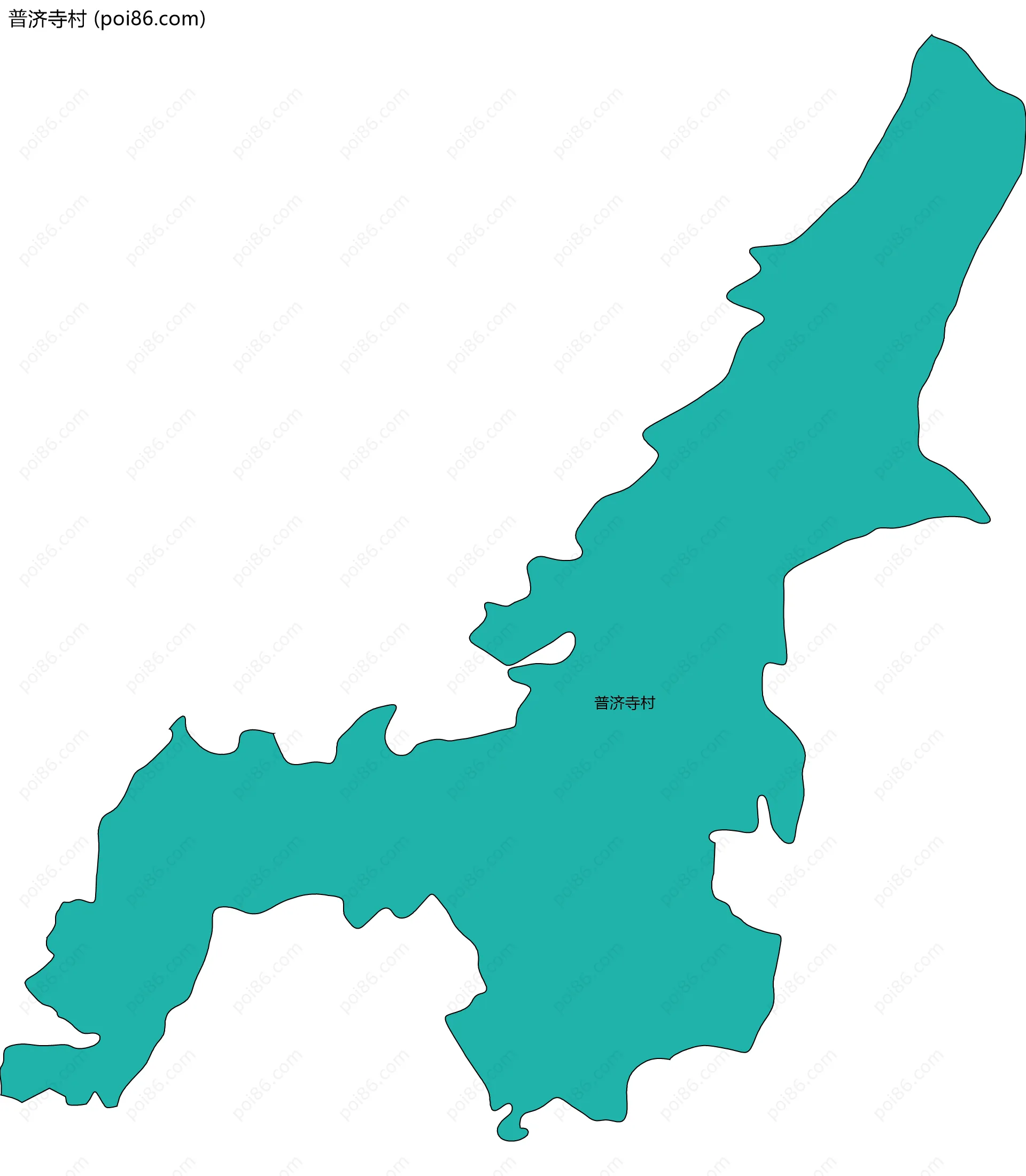 普济寺村边界地图