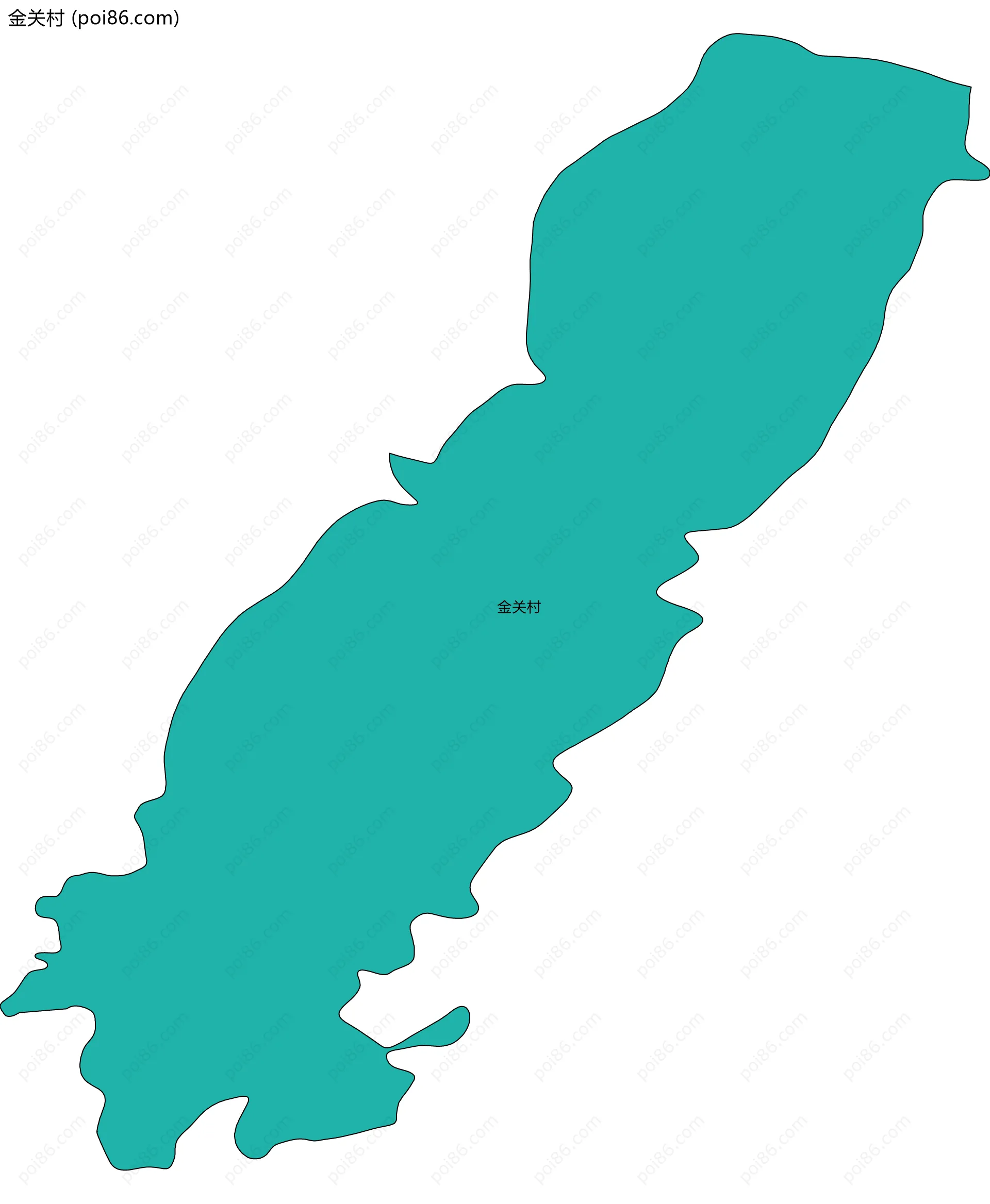 金关村边界地图